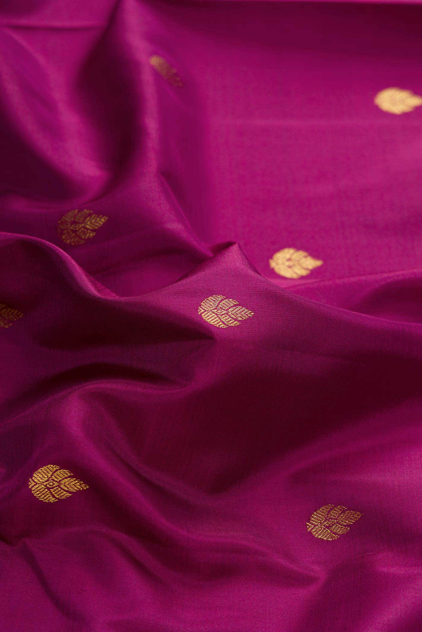Burgundy Dual Tone Kanchipuram Silk Saree