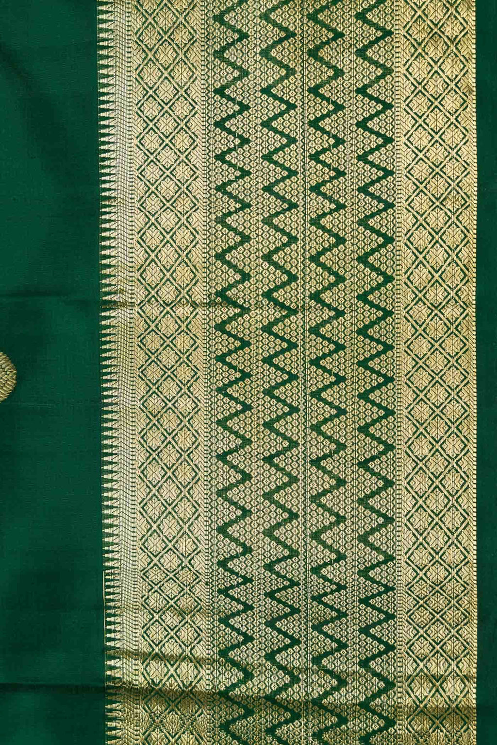 Green Dual Tone Kanchipuram Silk Saree