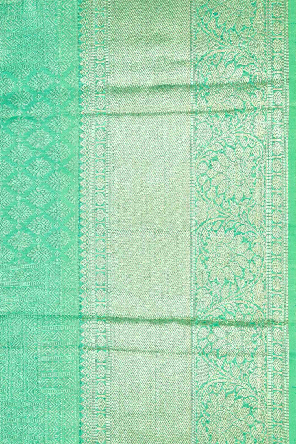 Green Dual Tone Kanchipuram Silk Saree