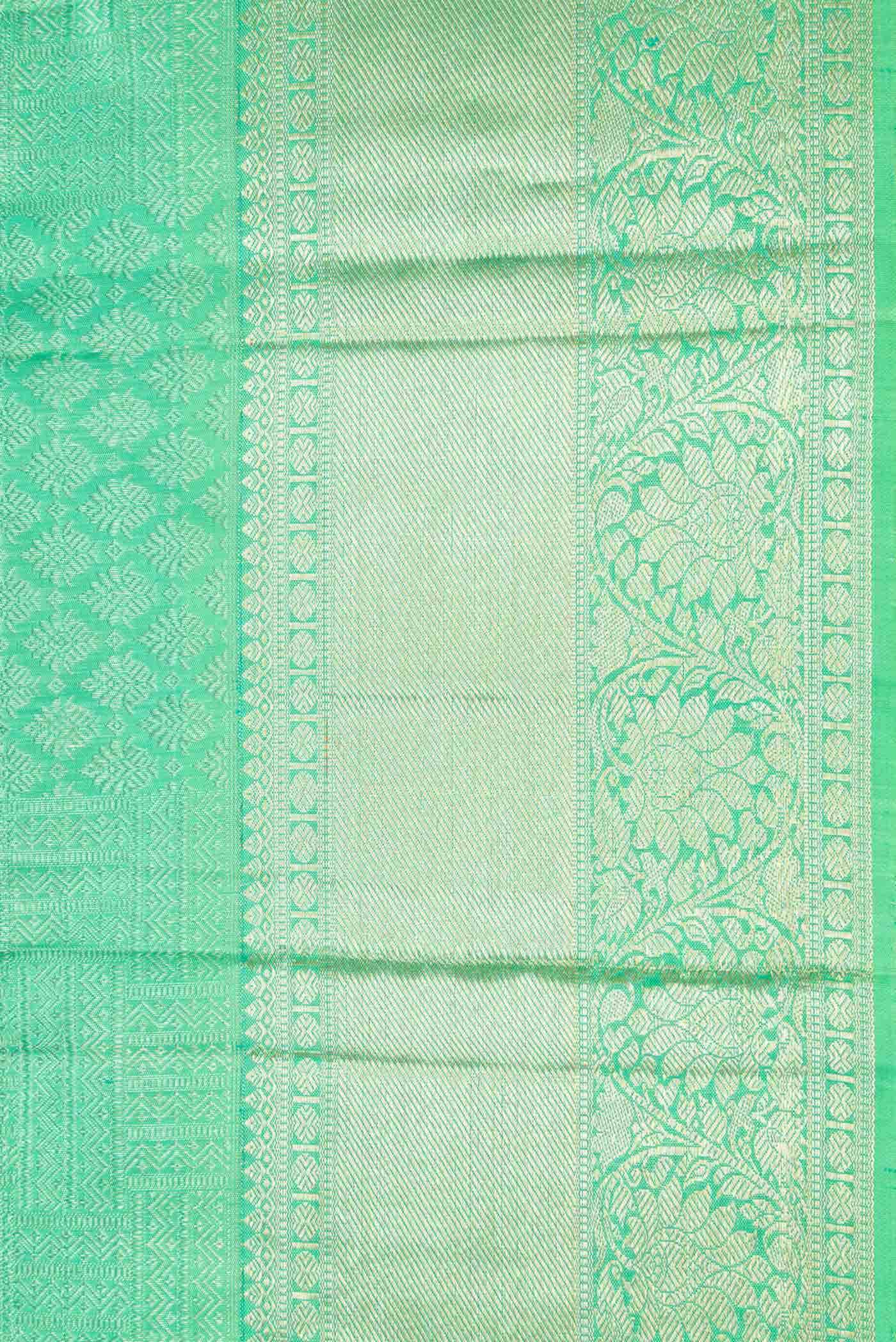 Green Dual Tone Kanchipuram Silk Saree