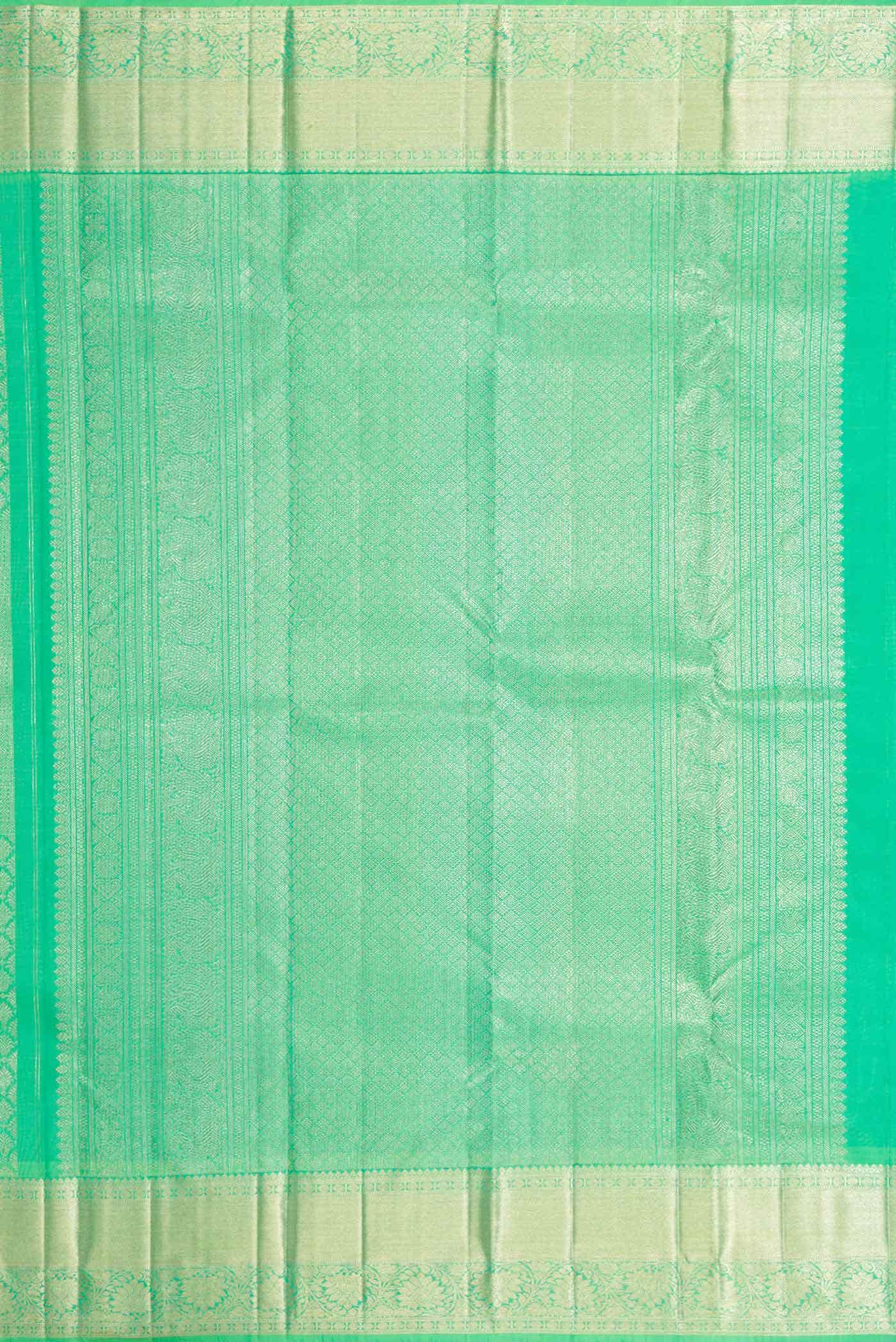 Green Dual Tone Kanchipuram Silk Saree