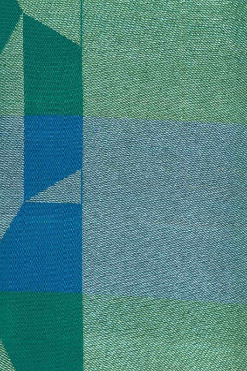 Peacock Blue Dual Tone Kanchipuram Silk Saree