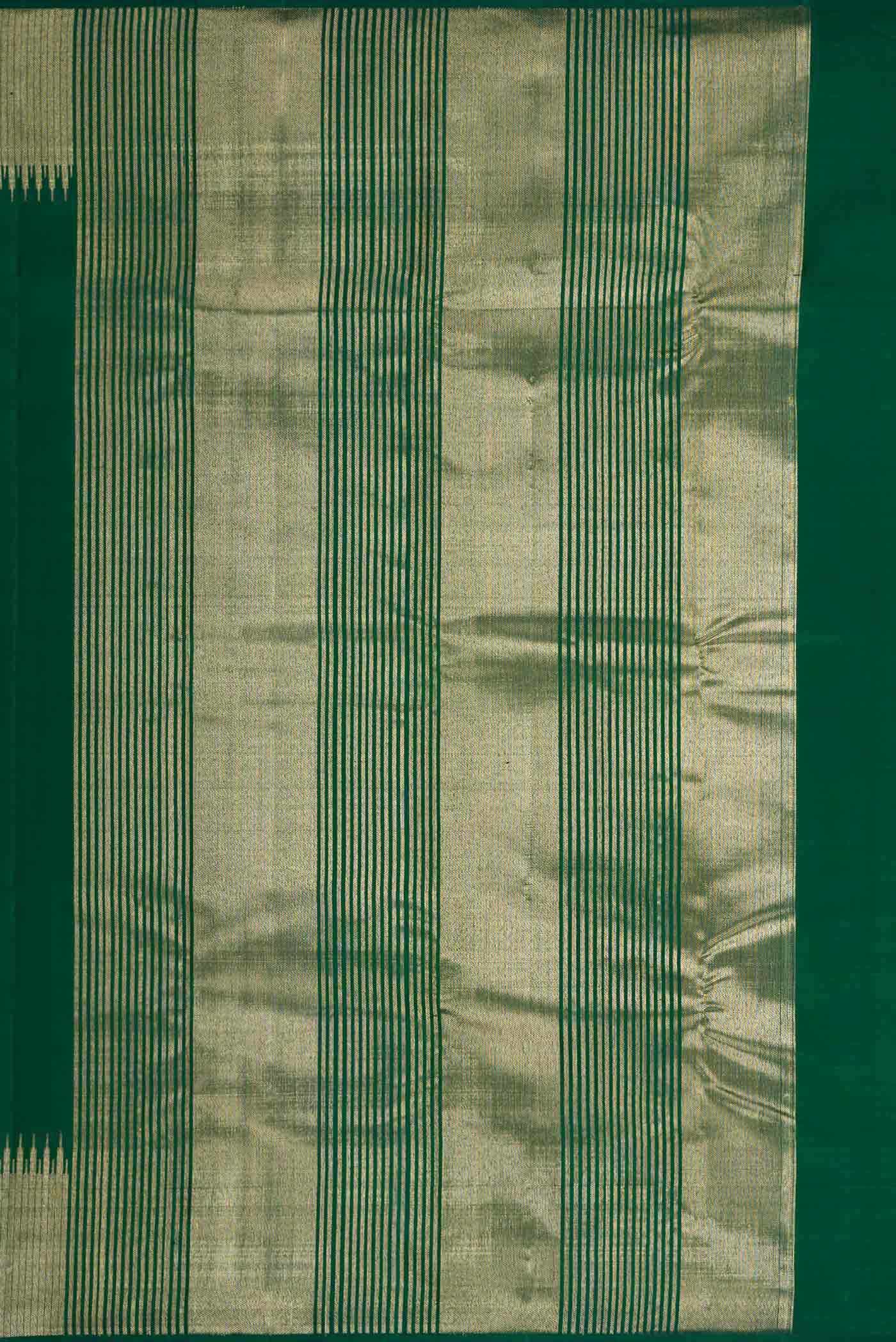 Green Dual Tone Kanchipuram Silk Saree