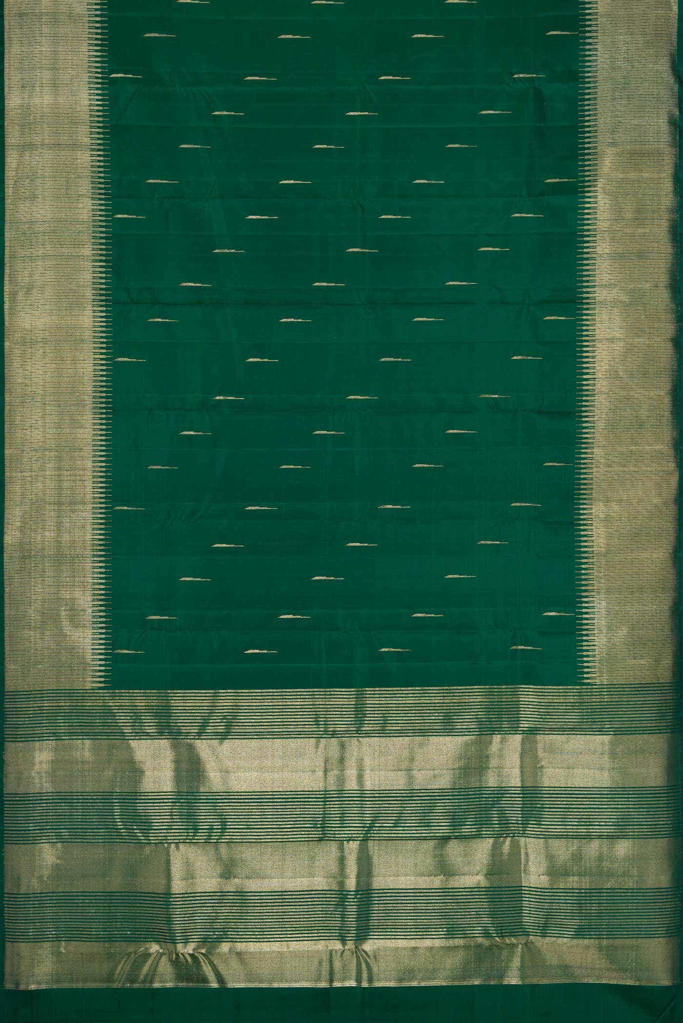 Green Dual Tone Kanchipuram Silk Saree