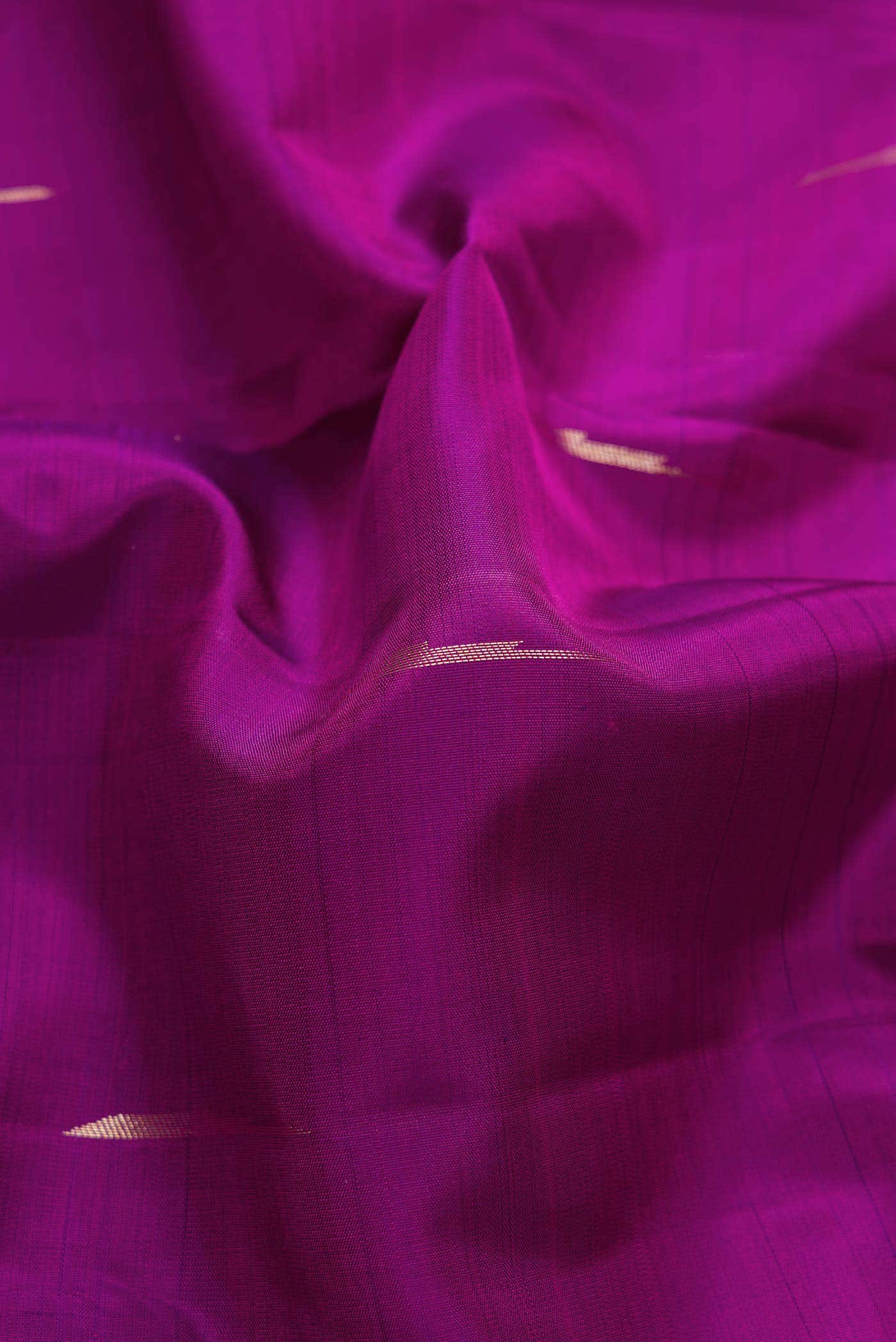 Pure Silk Pure Zari Purple Dual Tone Kanchipuram Saree