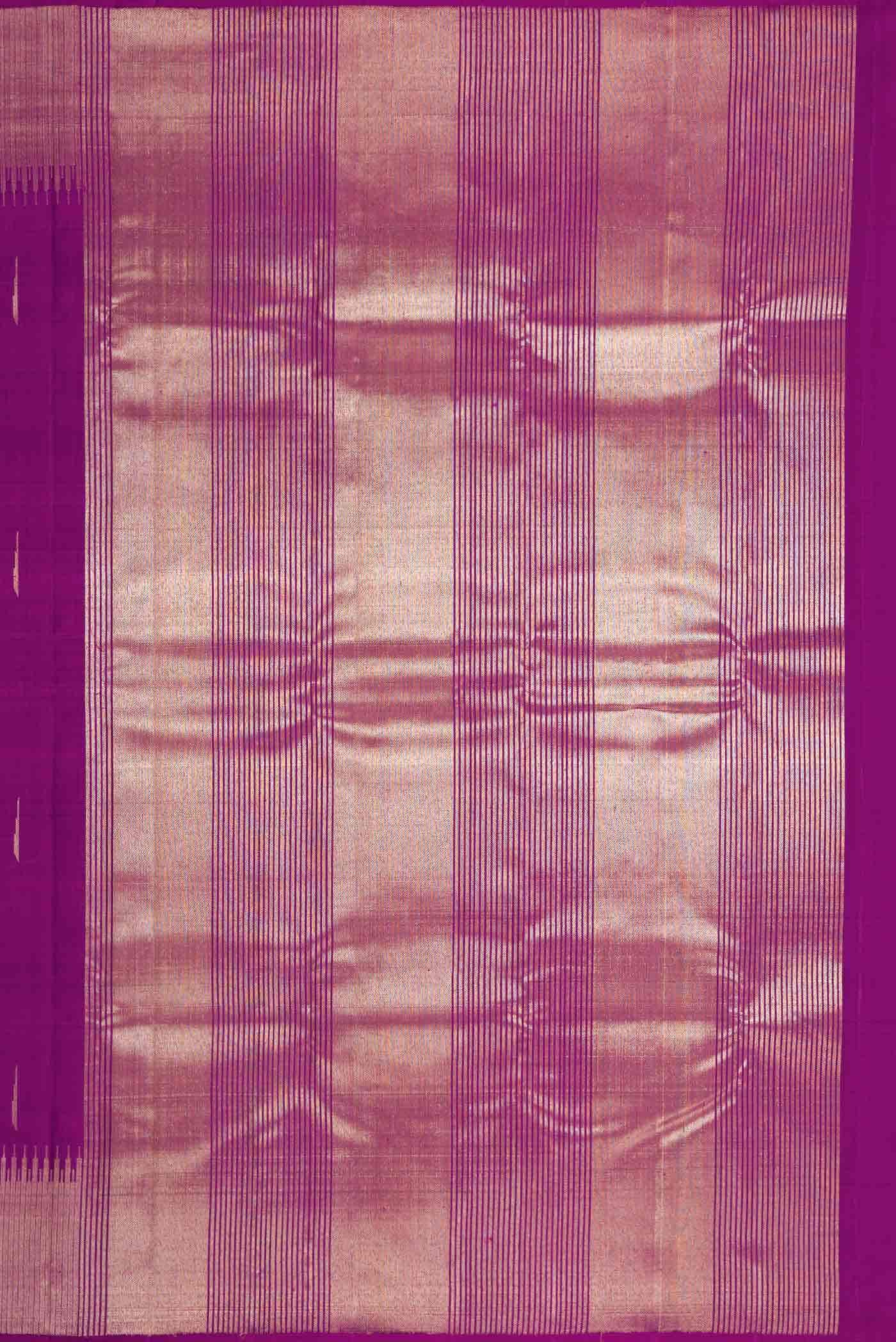 Pure Silk Pure Zari Purple Dual Tone Kanchipuram Saree