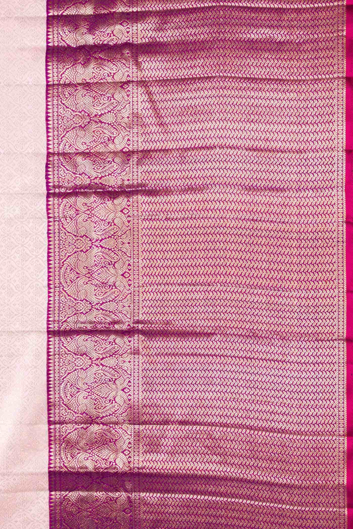 Pink Dual Tone Kanchipuram Silk Saree