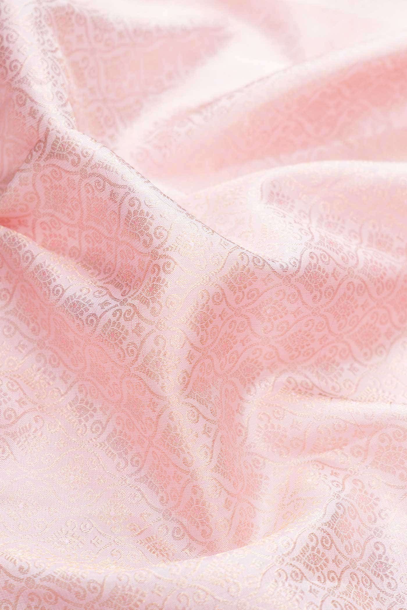 Pink Dual Tone Kanchipuram Silk Saree