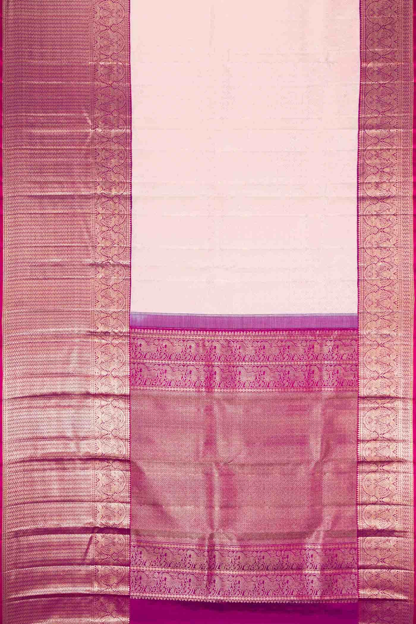 Pink Dual Tone Kanchipuram Silk Saree
