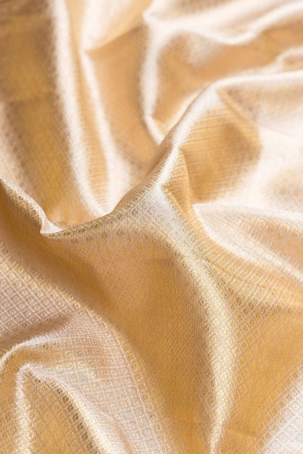 Gold Dual Tone Kanchipuram Tissue Silk Saree