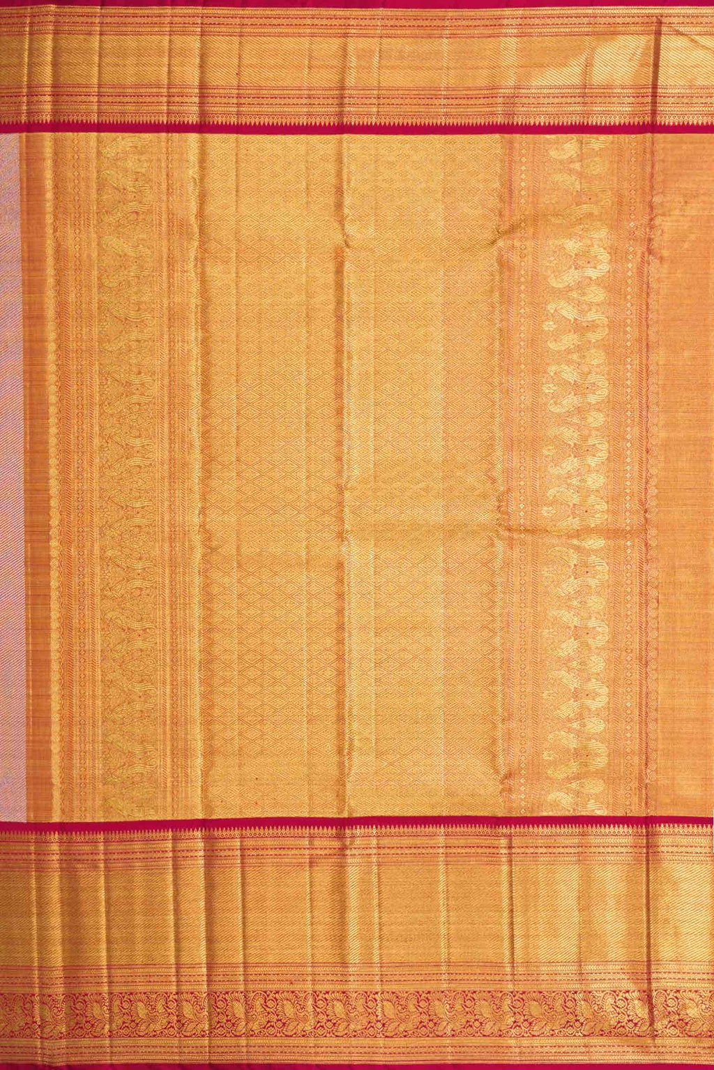 Pink Dual Tone Kanchipuram Tissue Silk Saree
