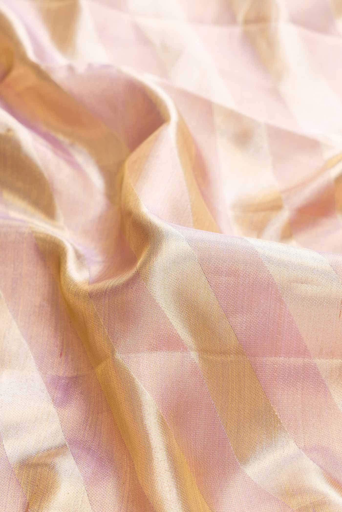 Lavender Dual Tone Kanchipuram Tissue Silk Saree