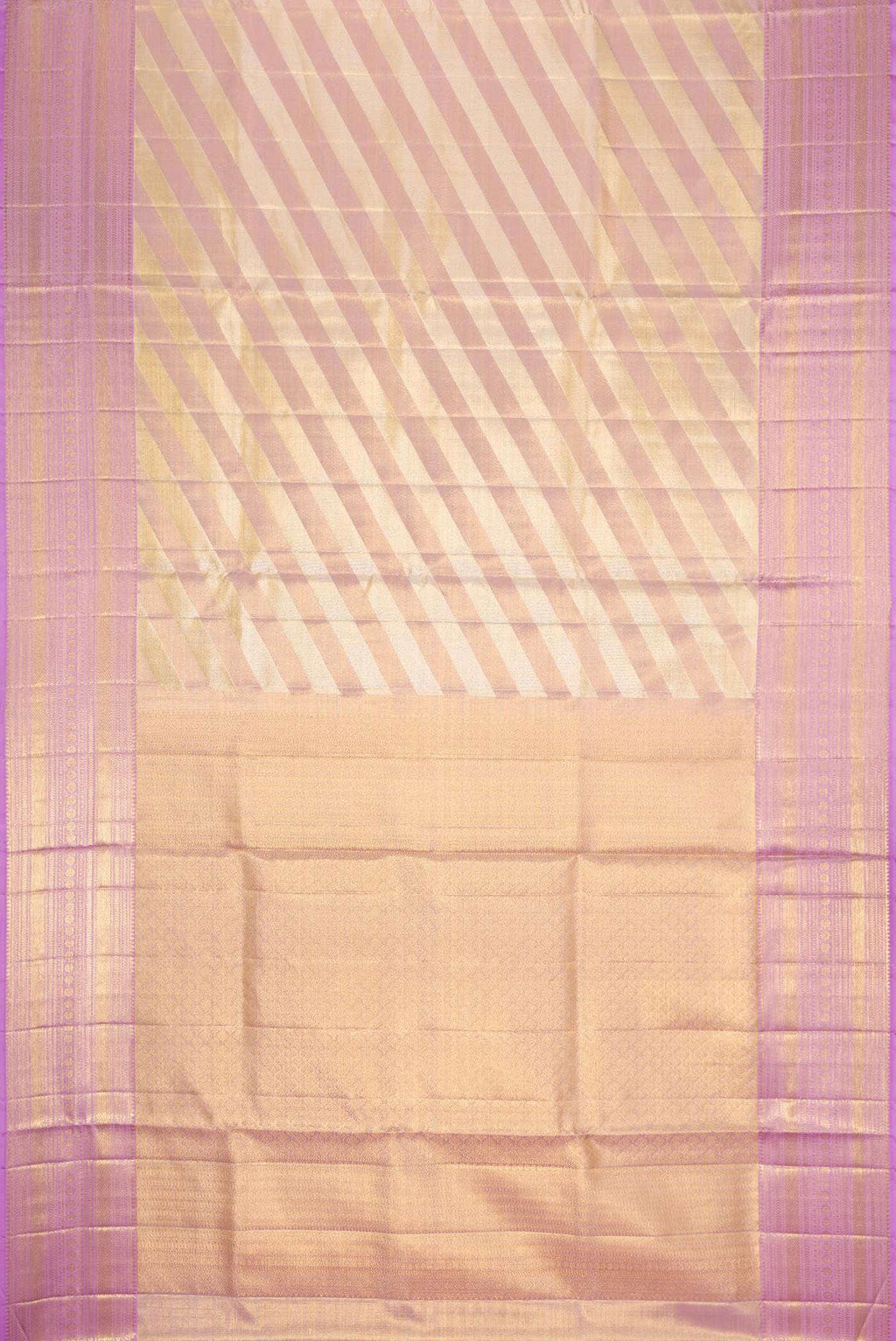Lavender Dual Tone Kanchipuram Tissue Silk Saree