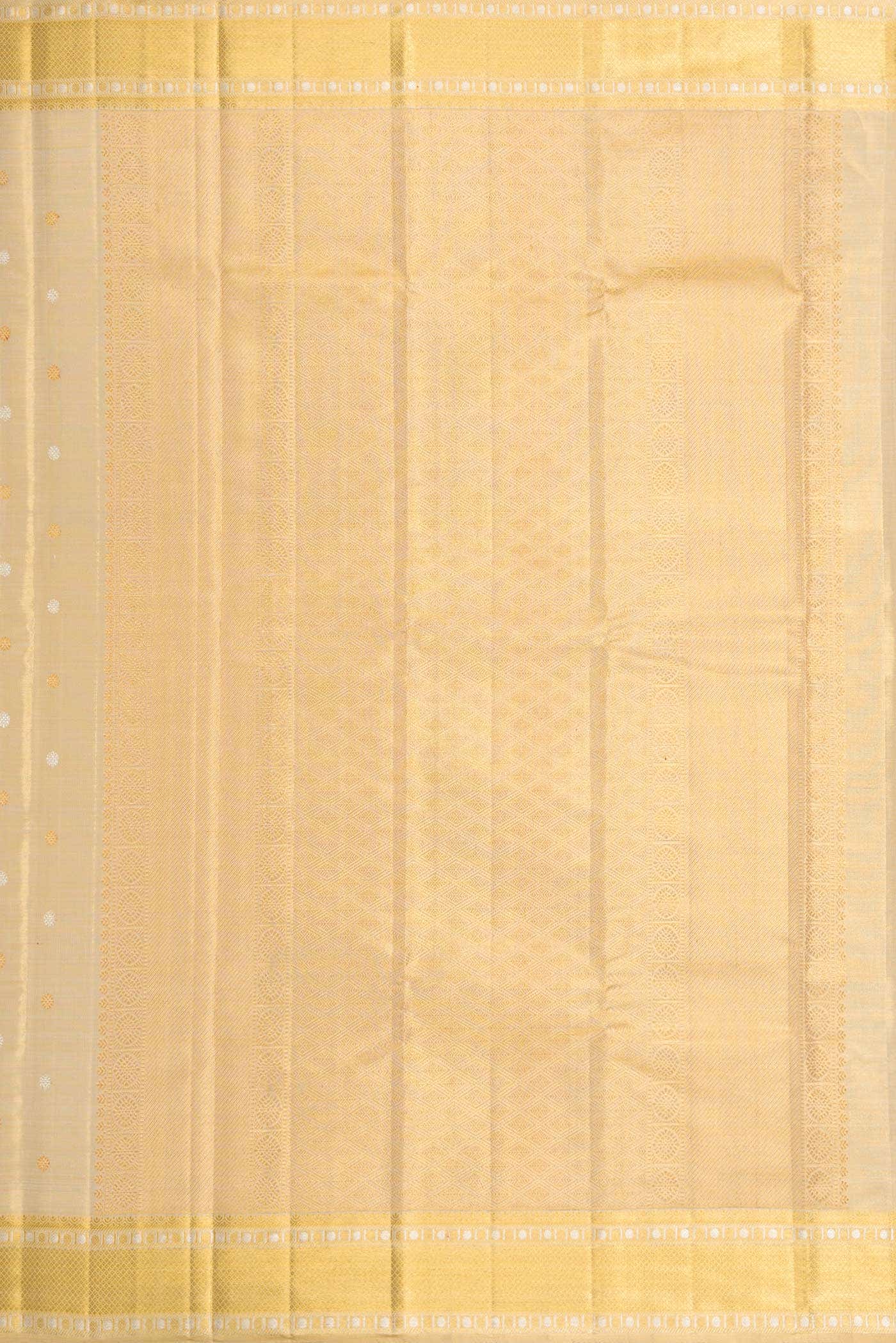 Gold Dual Tone Kanjivaram Tissue Silk Saree