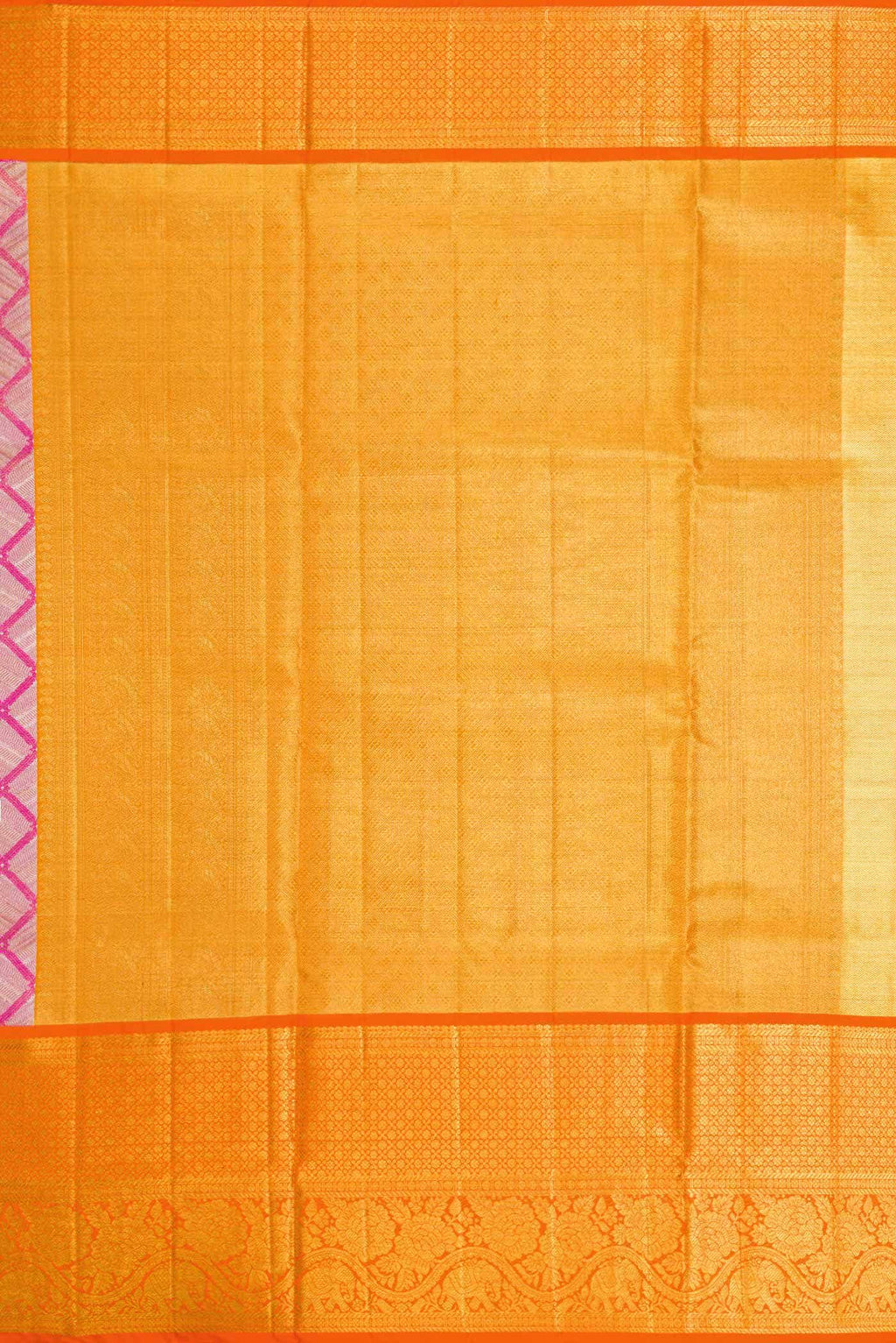Pink Dual Tone Kanchipuram Tissue Silk Saree