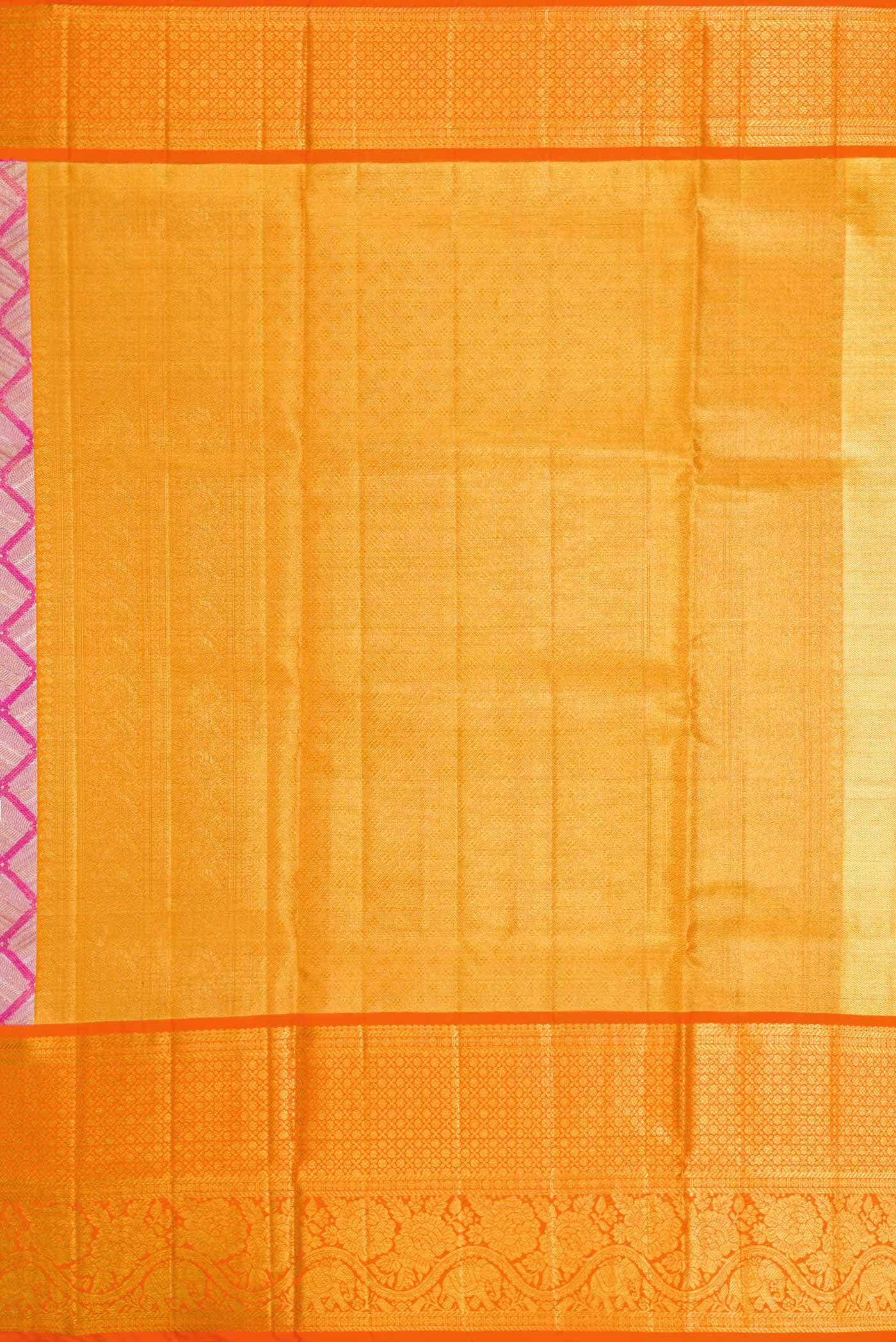 Pink Dual Tone Kanchipuram Tissue Silk Saree
