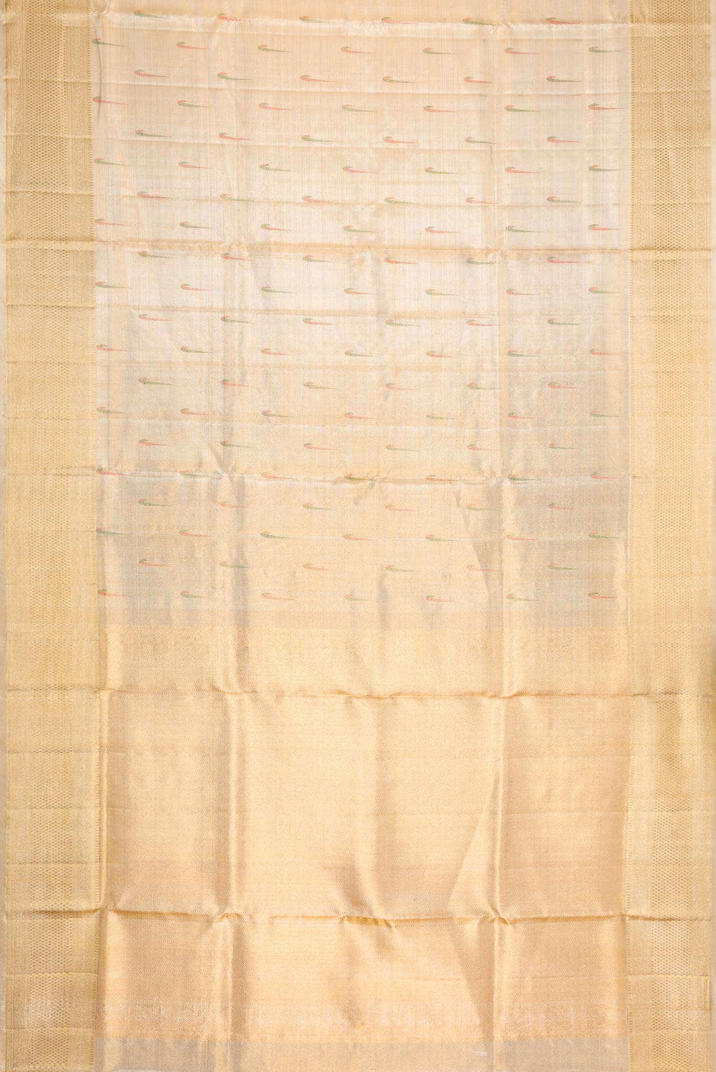 Gold Dual Tone Kanchipuram Tissue Silk Saree