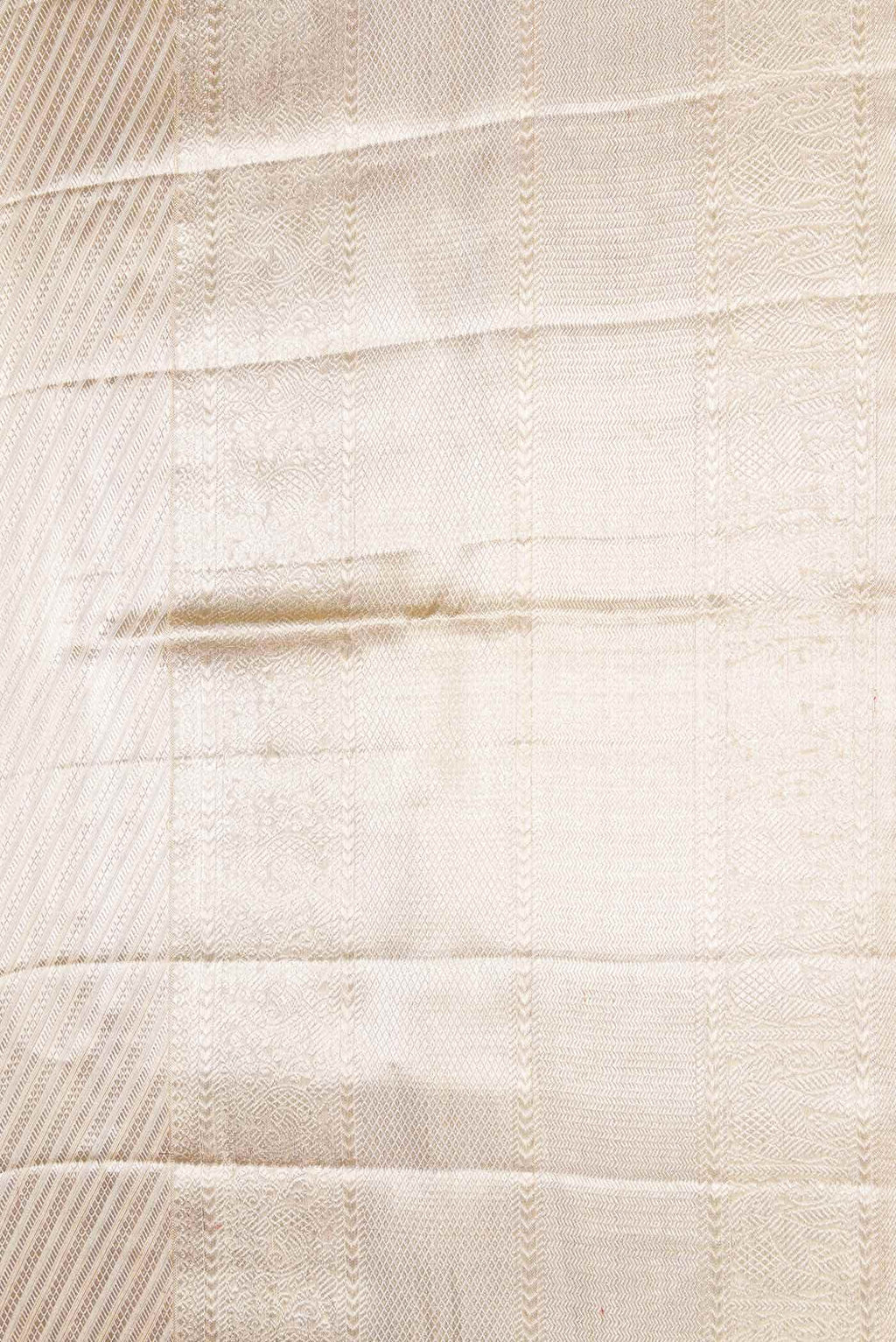 Silver Dual Tone Kanchipuram Tissue Silk Saree
