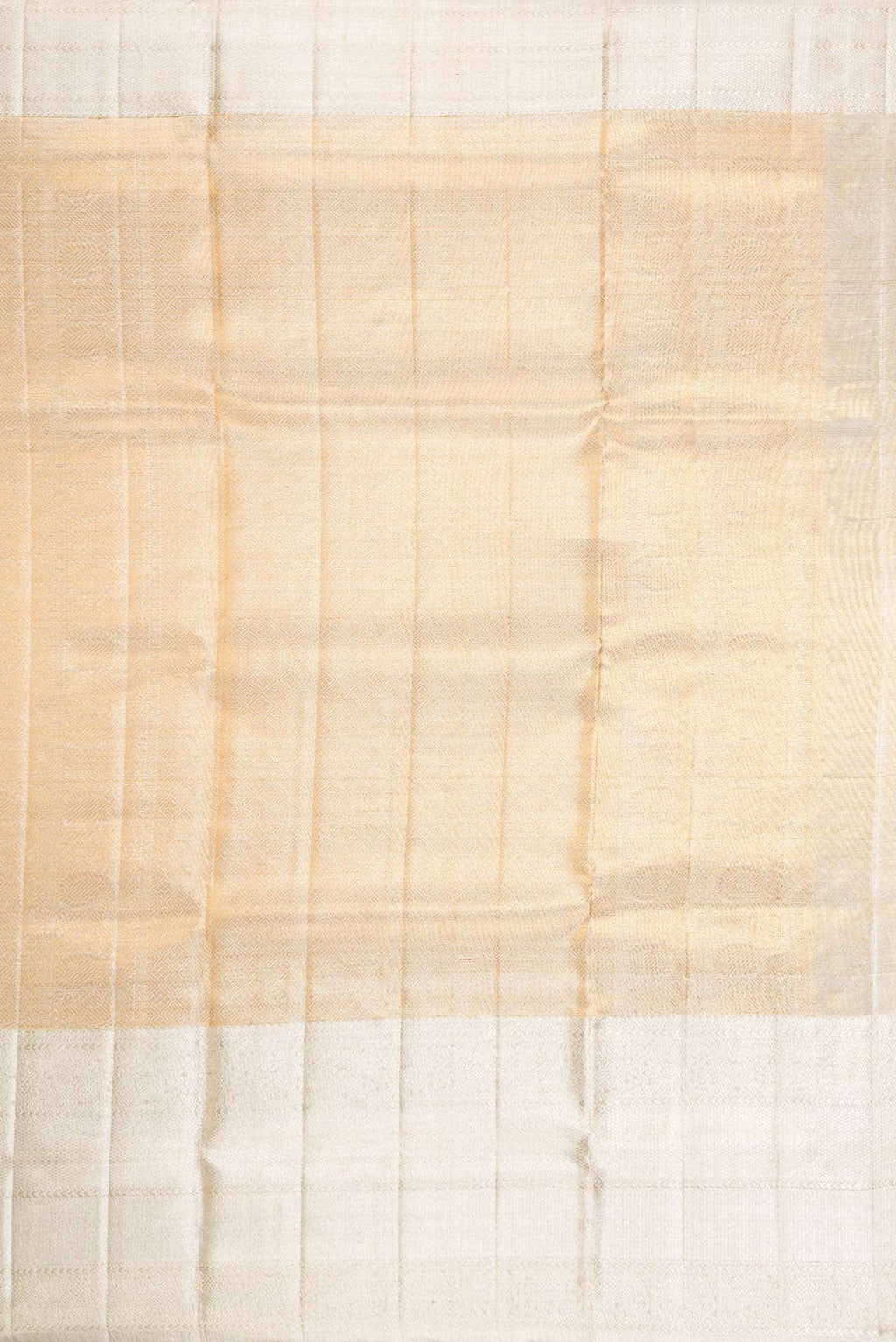 Silver Dual Tone Kanchipuram Tissue Silk Saree