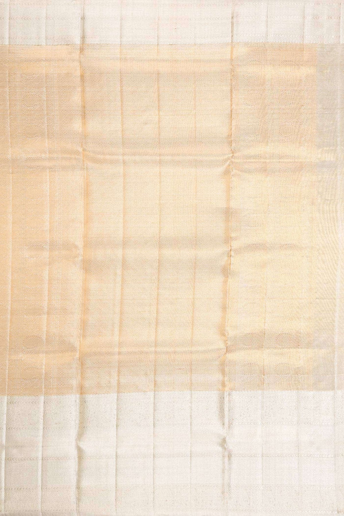 Silver Dual Tone Kanchipuram Tissue Silk Saree