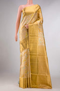 Gold Dual Tone Kanjivaram Tissue Silk Saree