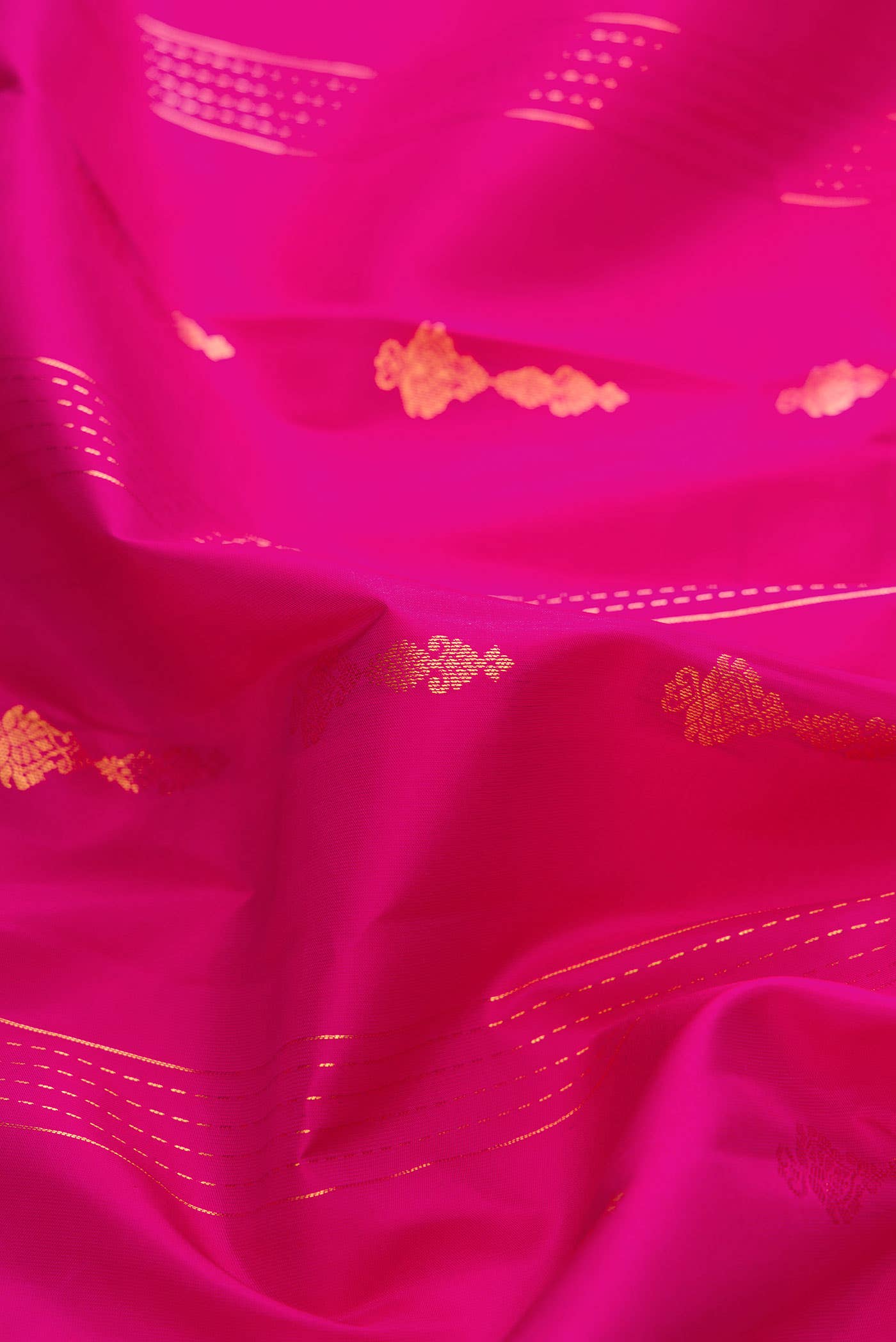 Pink Dual Tone Kanchipuram Silk Saree