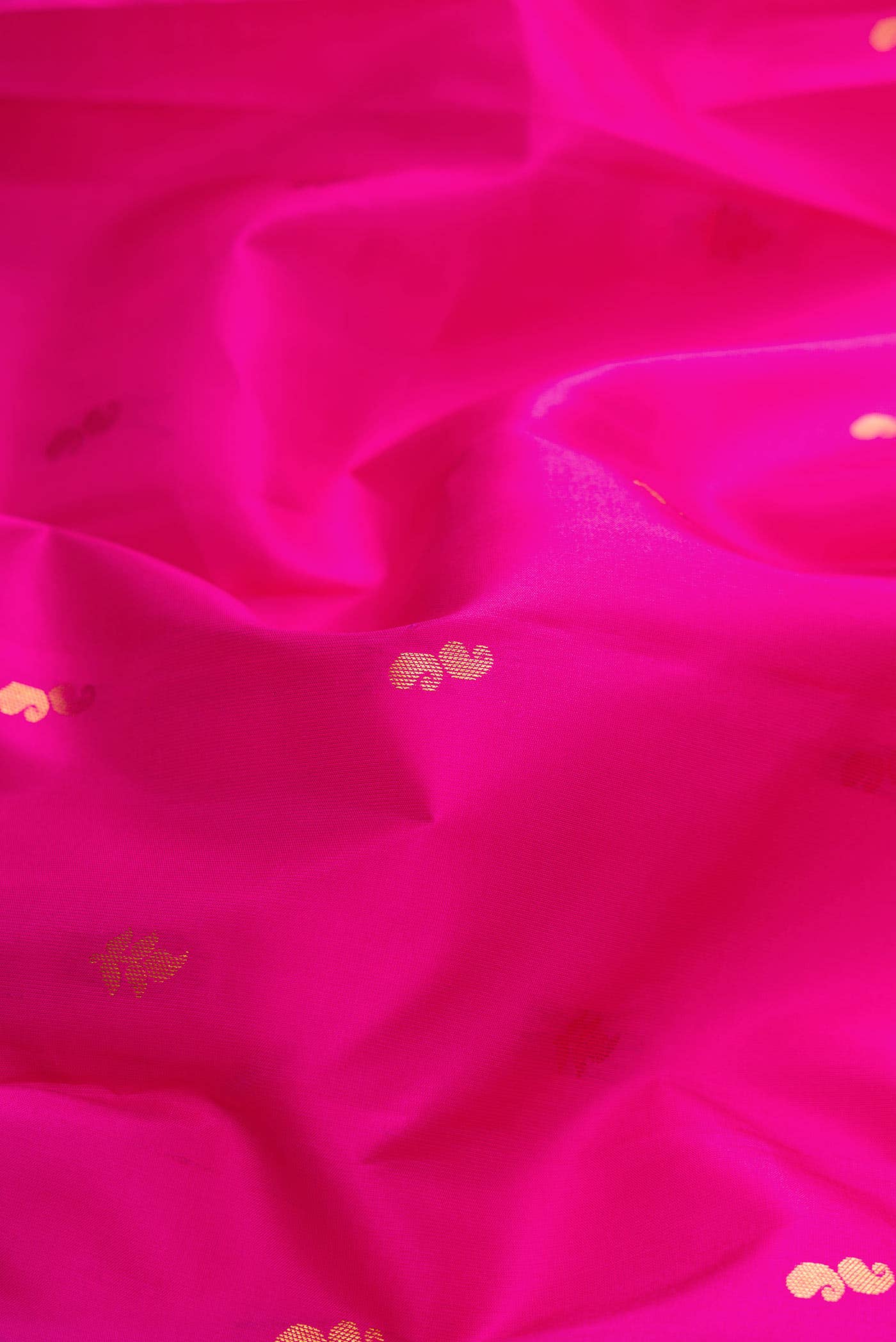 Dark Pink Dual Tone Kanchipuram Silk Saree