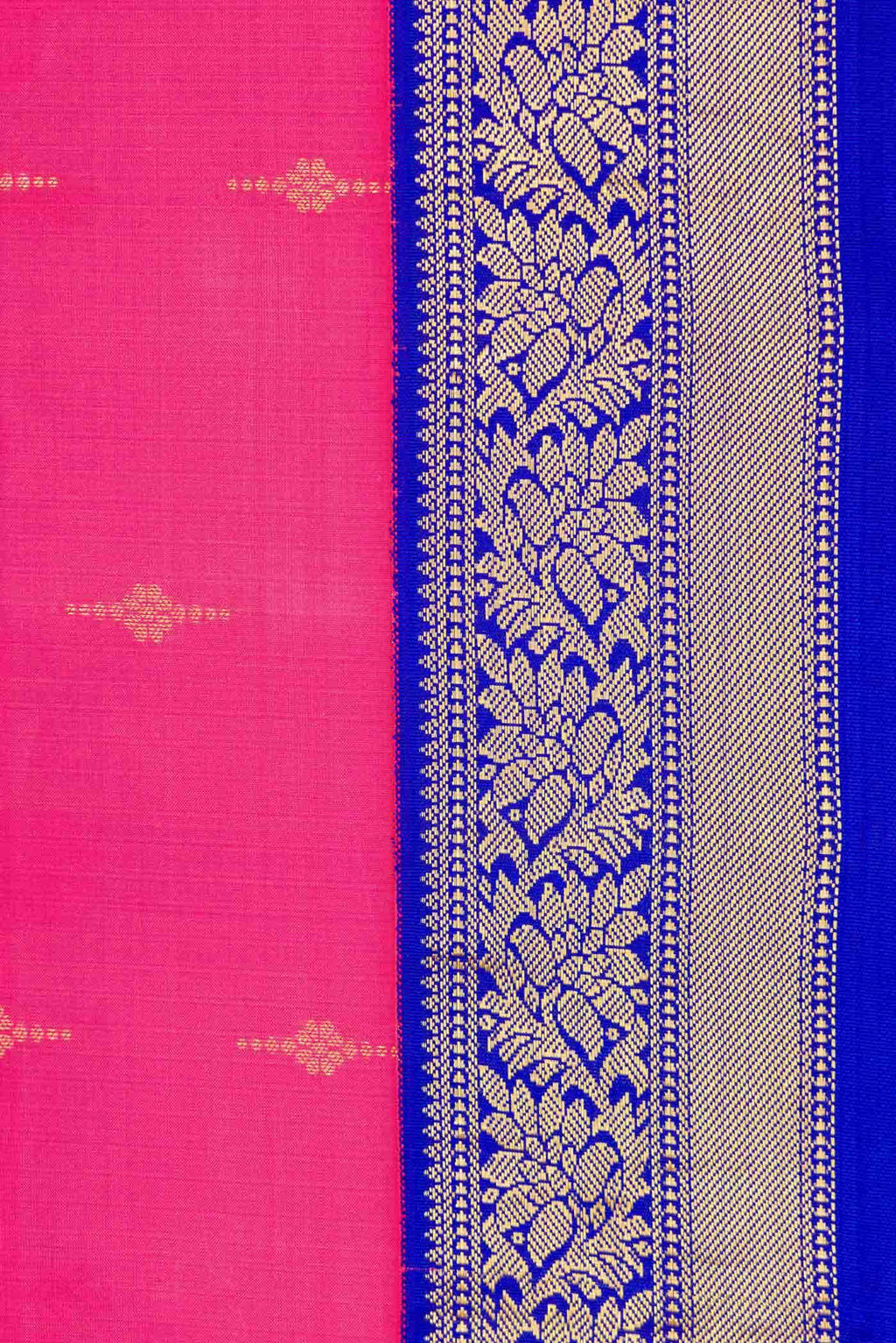 Pink Dual Tone Kanchipuram Silk Saree