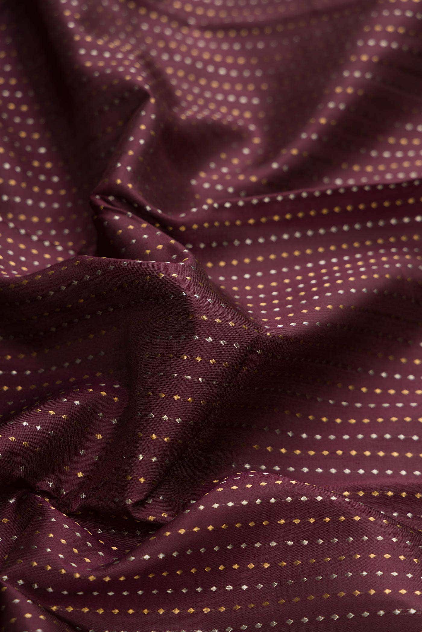 Coffee Brown Dual Tone Kanchipuram Silk Saree