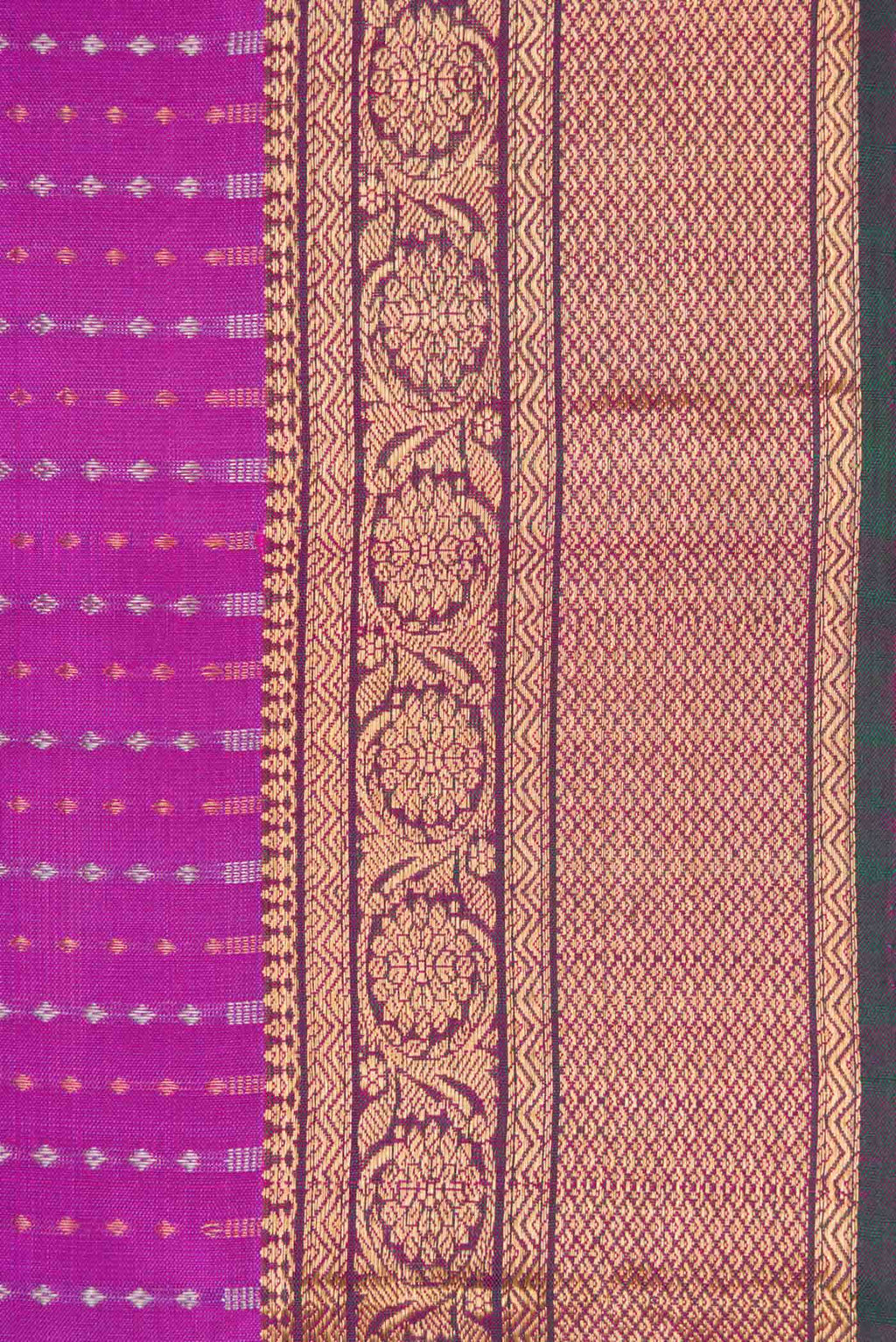 Pink Dual Tone Kanchipuram Silk Saree
