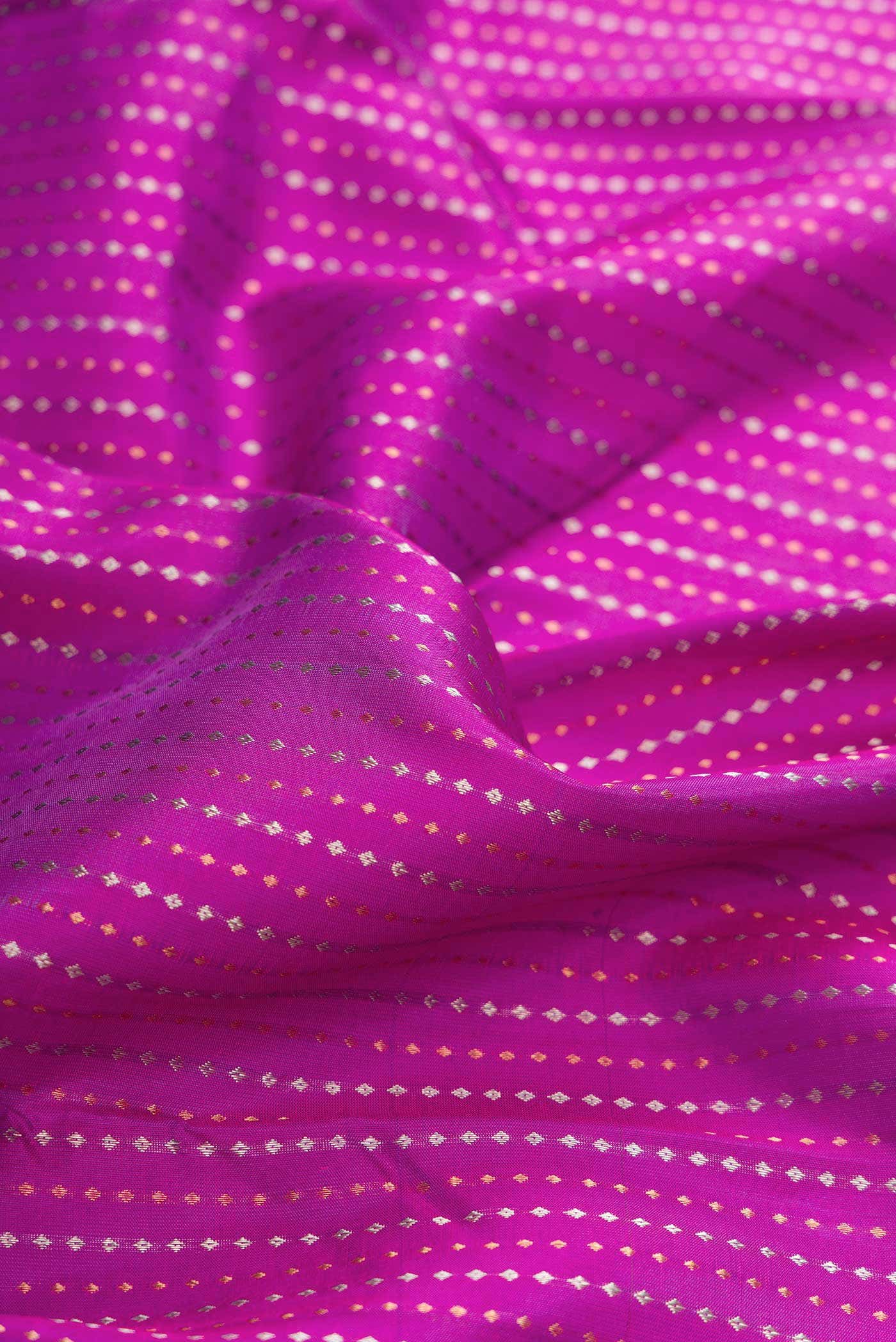 Pink Dual Tone Kanchipuram Silk Saree