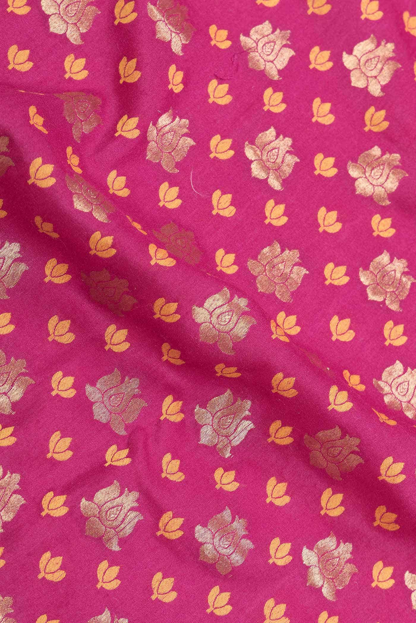 Pink Dual Tone Banarasi Georgette Saree