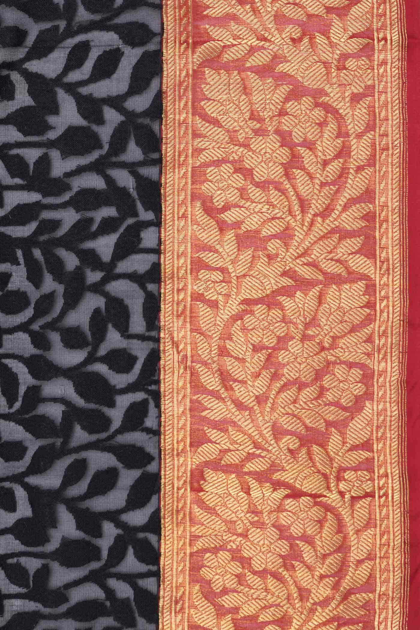 Black Banarasi Silk Saree