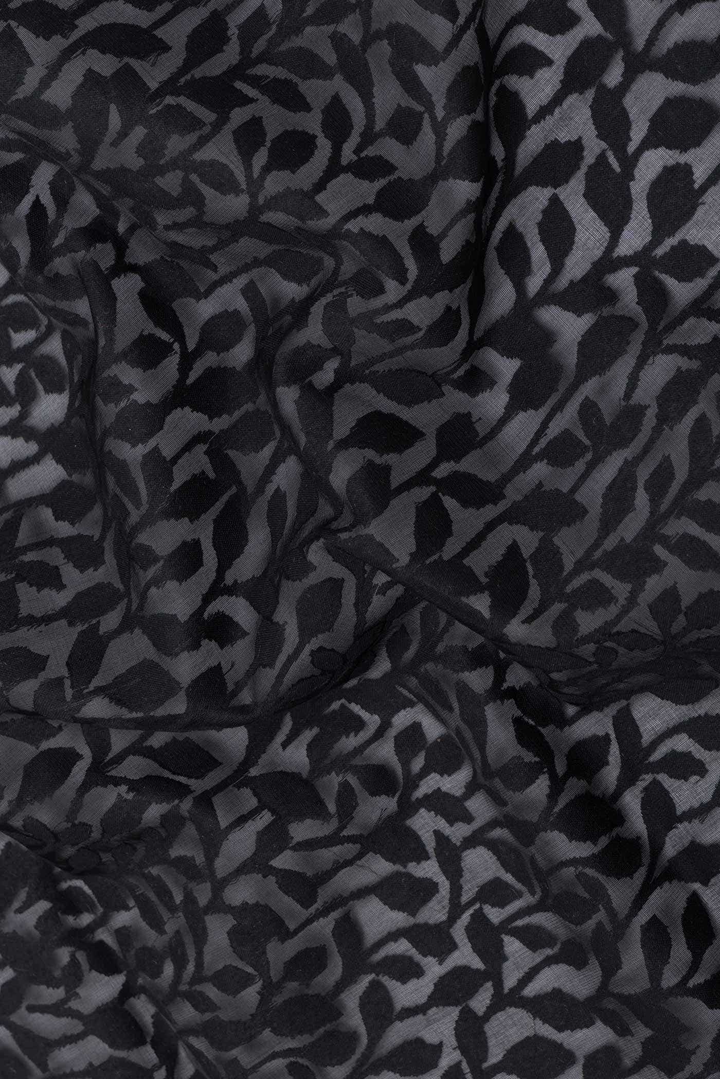 Black Banarasi Silk Saree