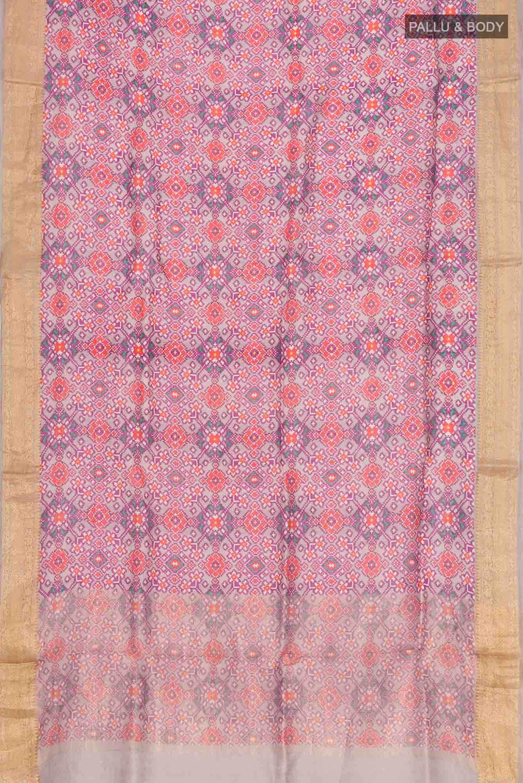 Grey Linen Cotton Saree