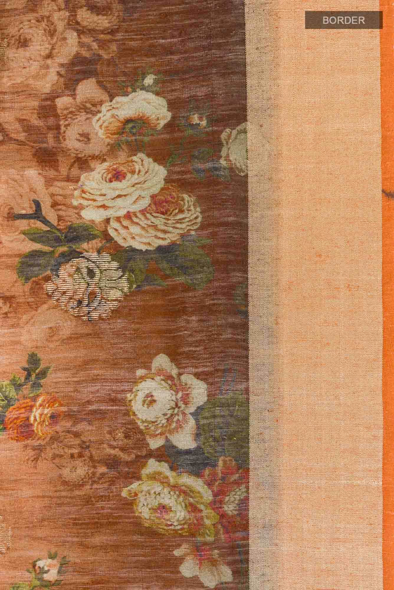 Multi Tussar Silk Saree