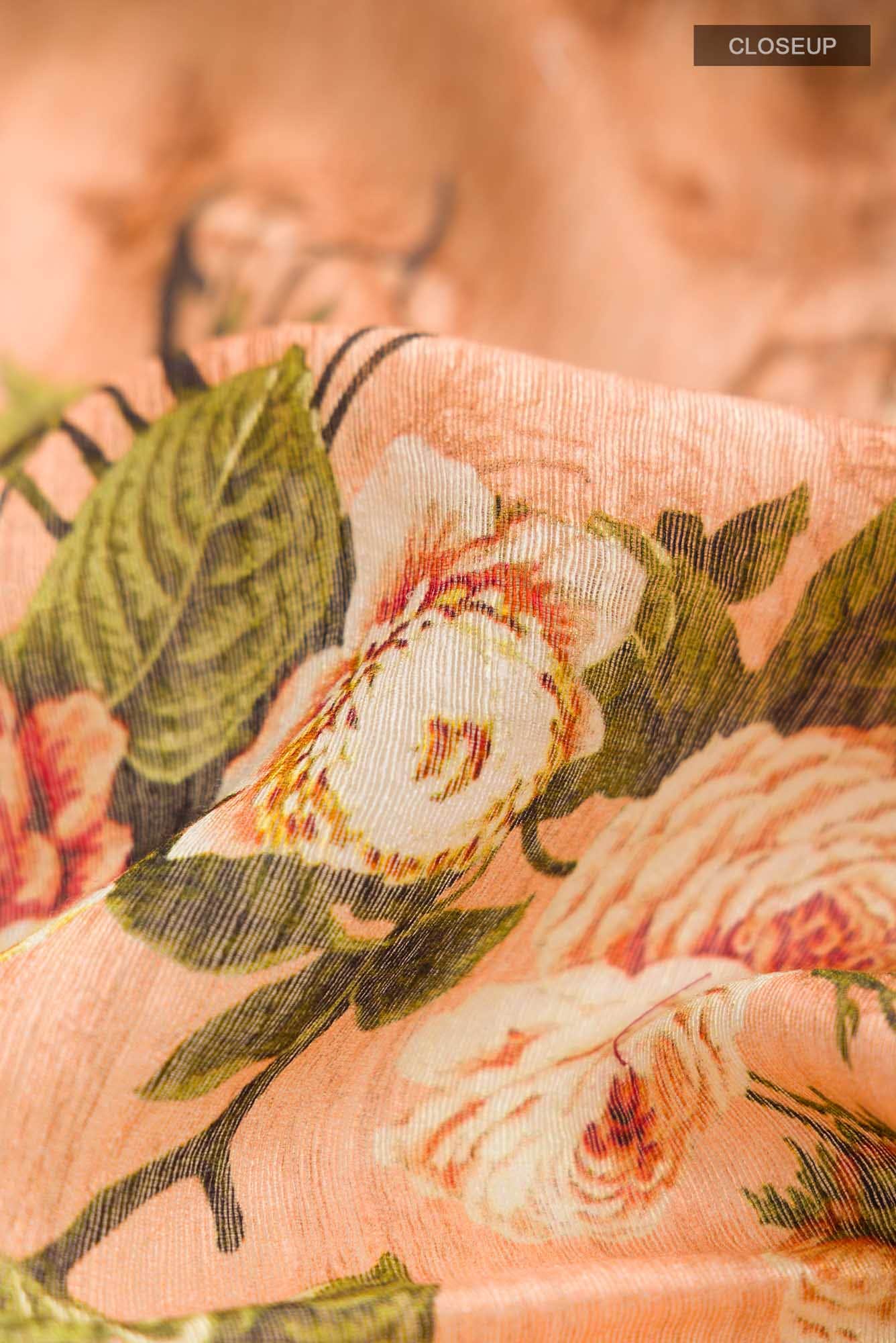 Multi Tussar Silk Saree
