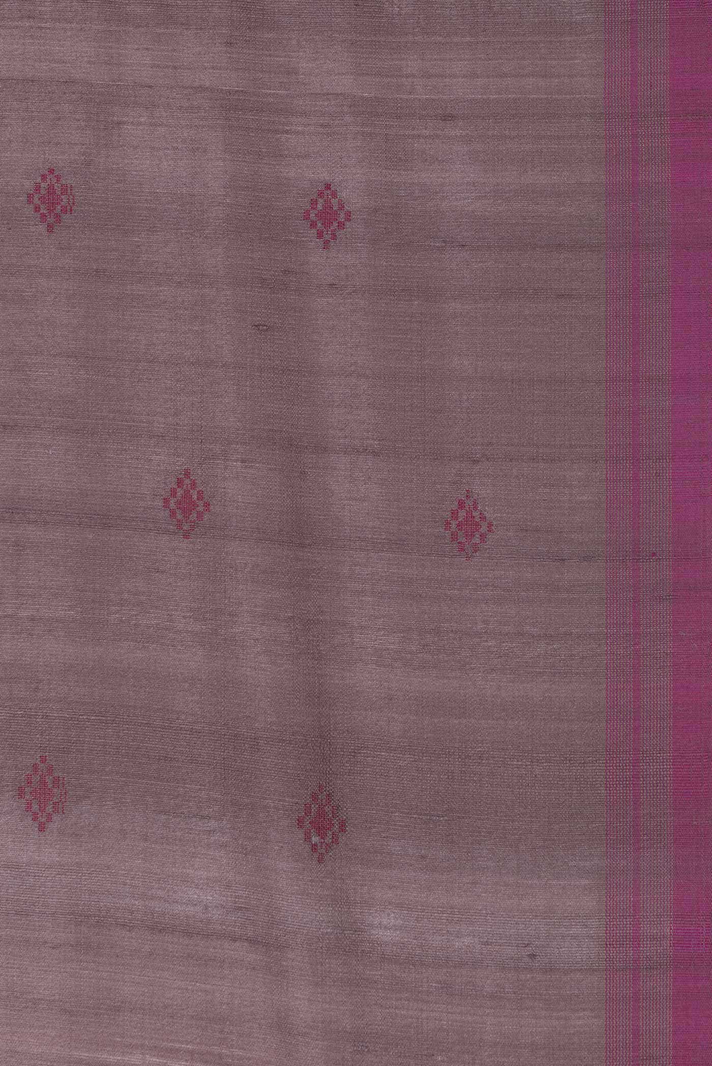 Rose Gold Dual Tone Tussar Silk Saree