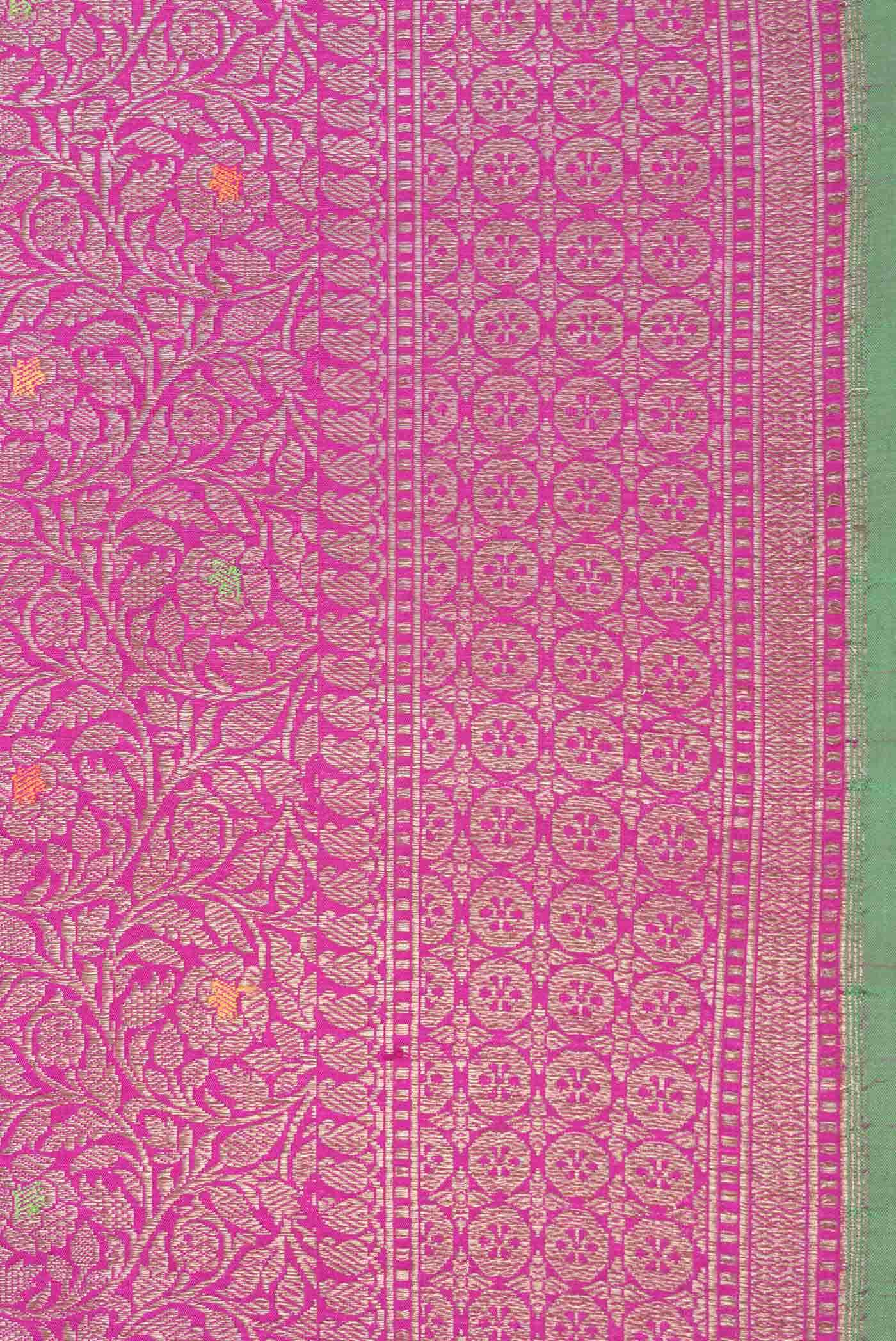 Pink Dual Tone Banarasi Silk Saree