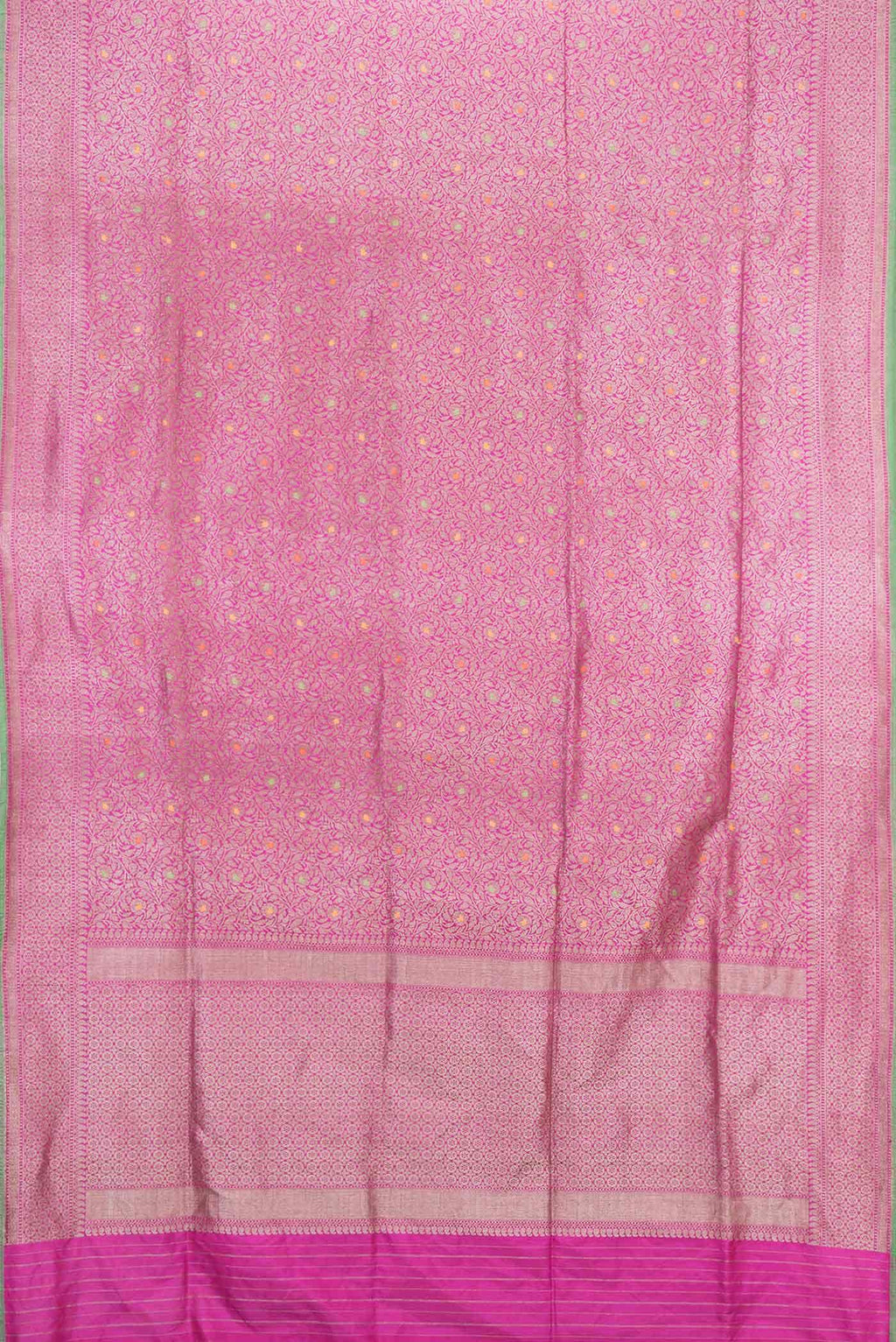 Pink Dual Tone Banarasi Silk Saree