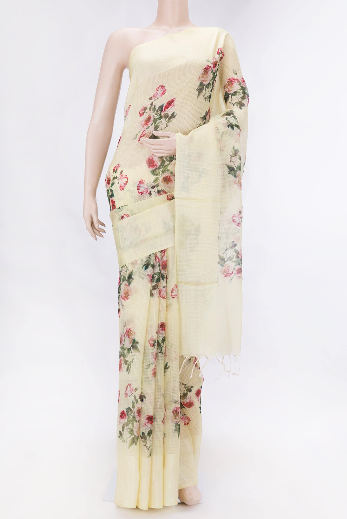 Sandal Dual Tone Kota Silk Saree