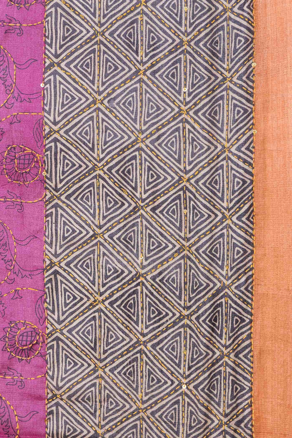 Pink Dual Tone Tussar Saree