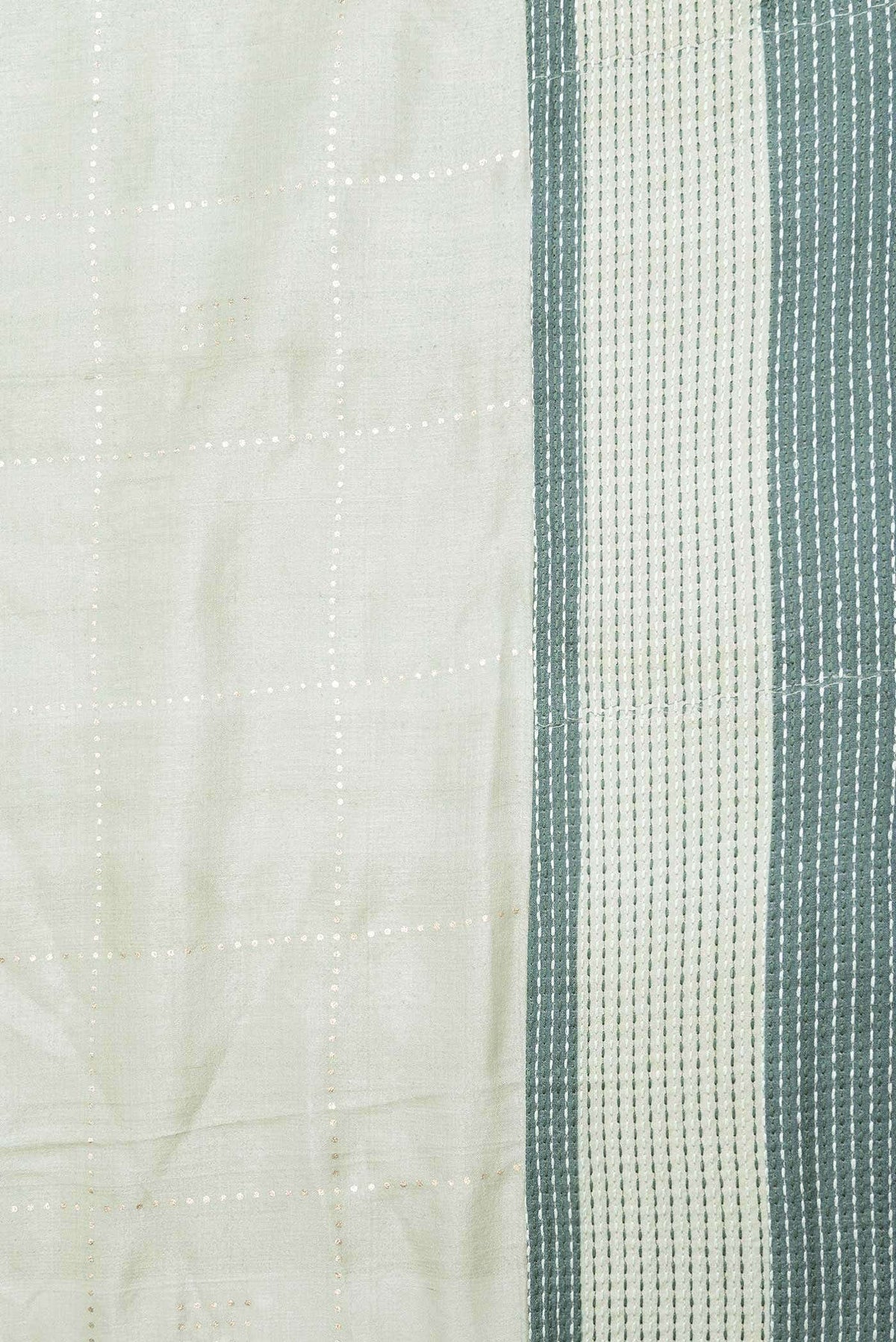 Light Green Dual Tone Tussar Silk Saree