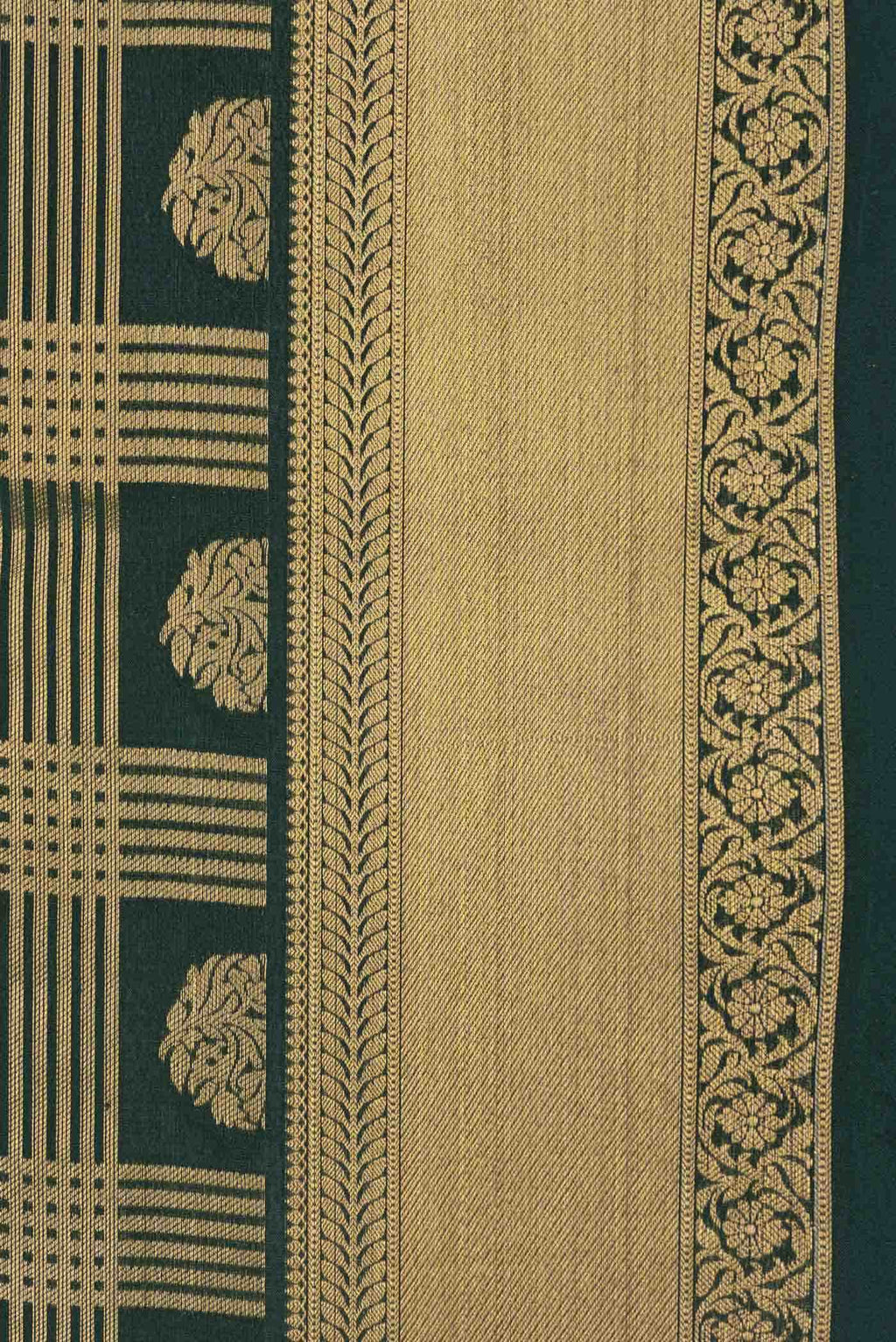 Green Dual Tone Mysore Georgette Saree