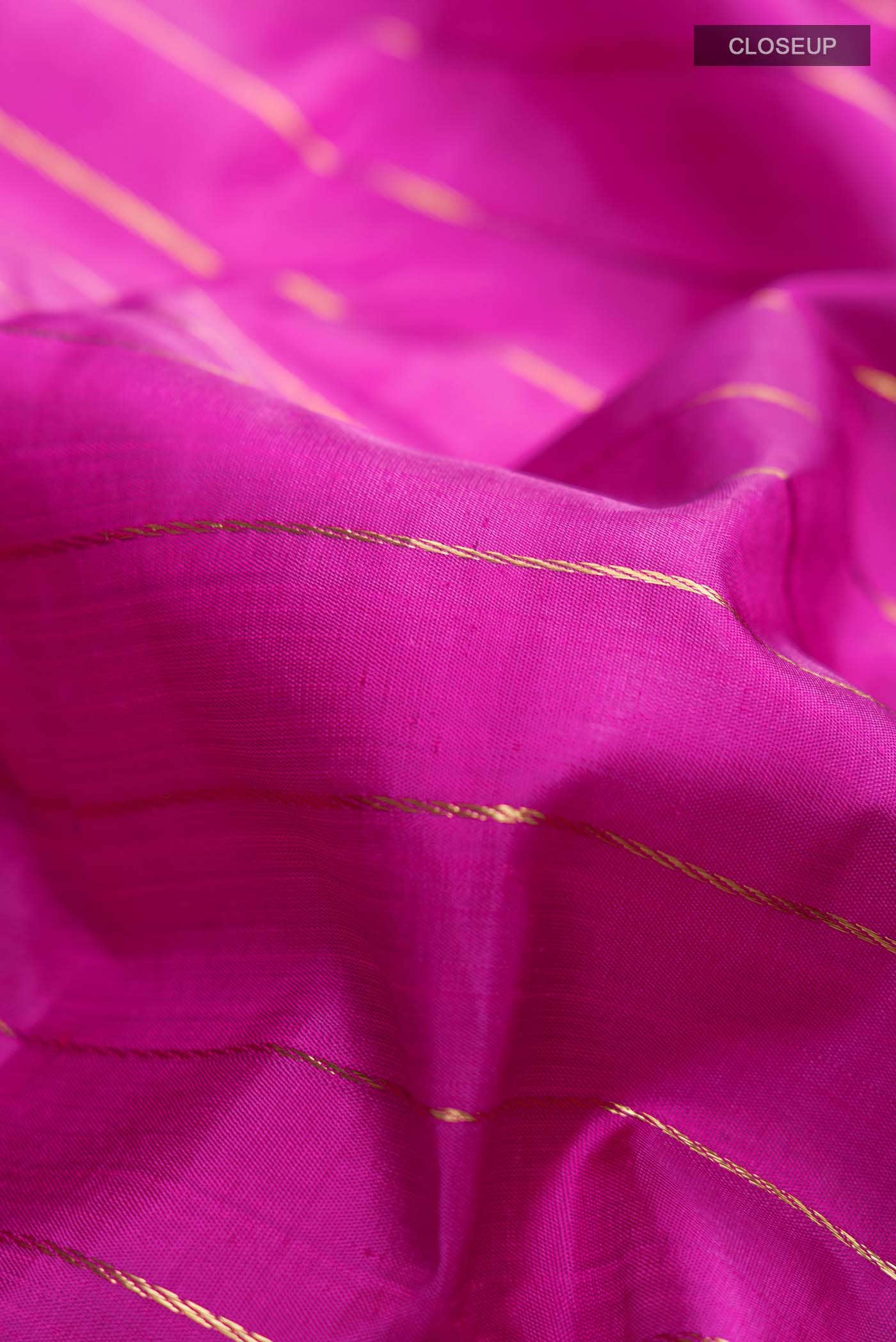 Pure Silk Pure Zari Pink Kanchipuram Saree