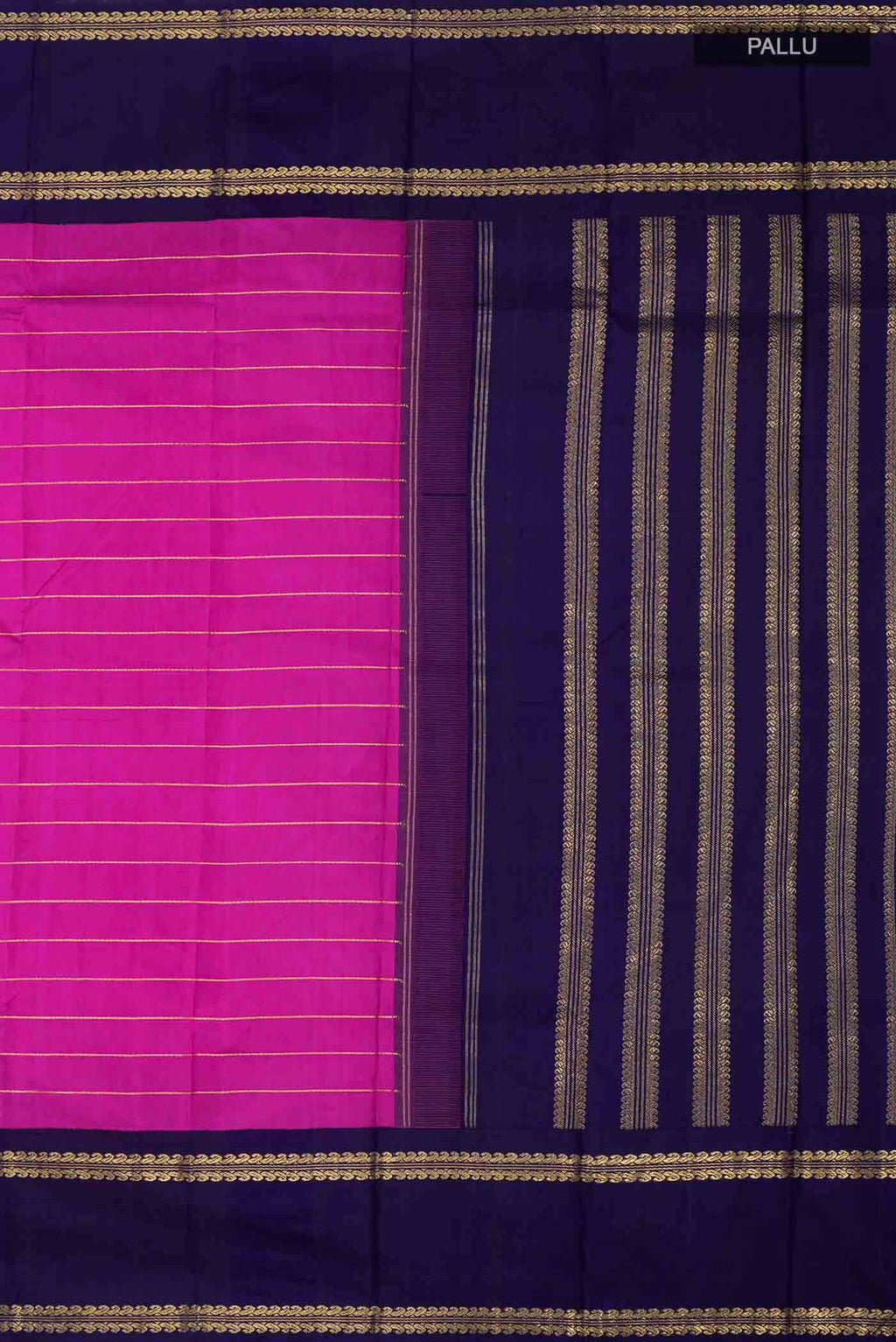 Pure Silk Pure Zari Pink Kanchipuram Saree