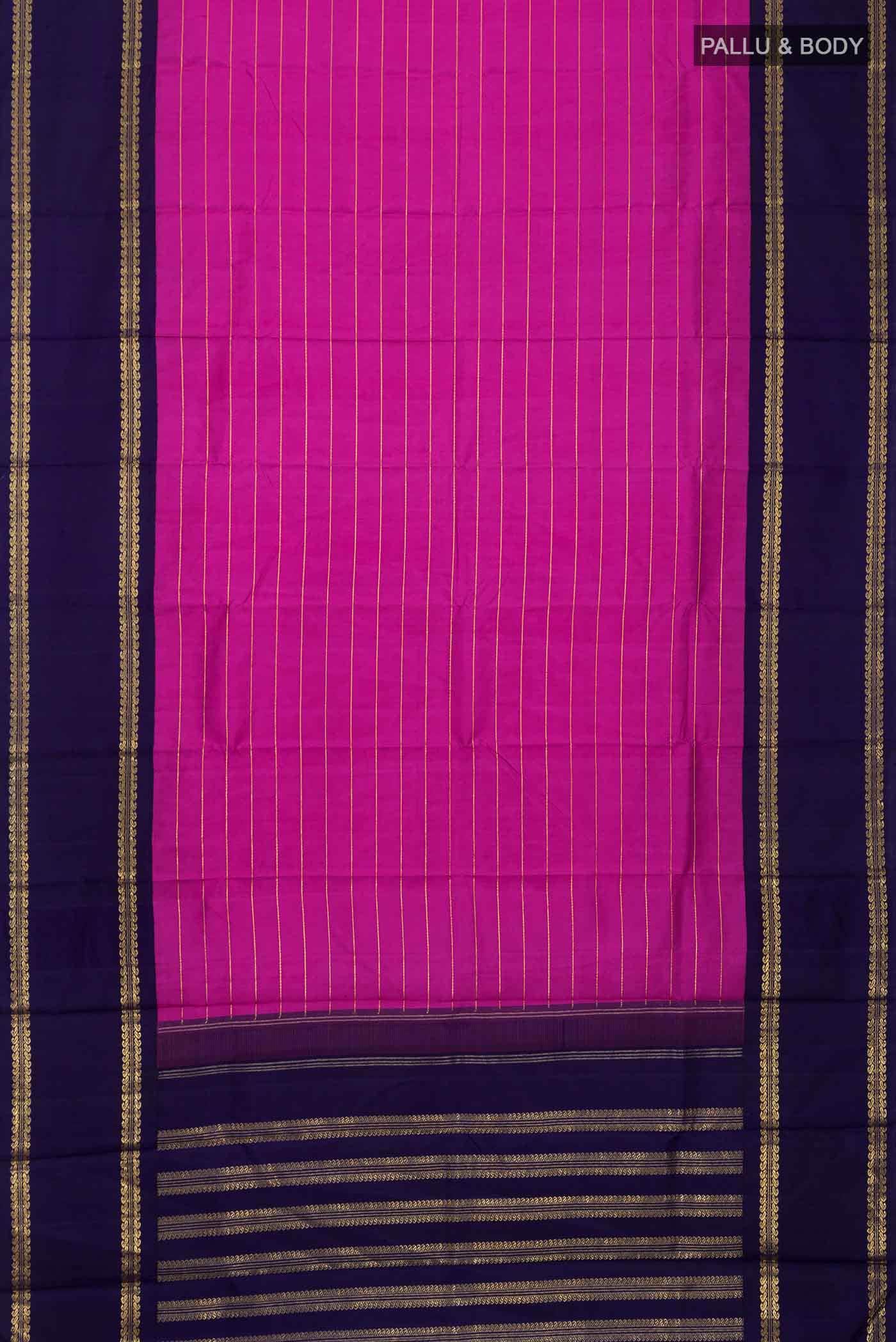 Pure Silk Pure Zari Pink Kanchipuram Saree