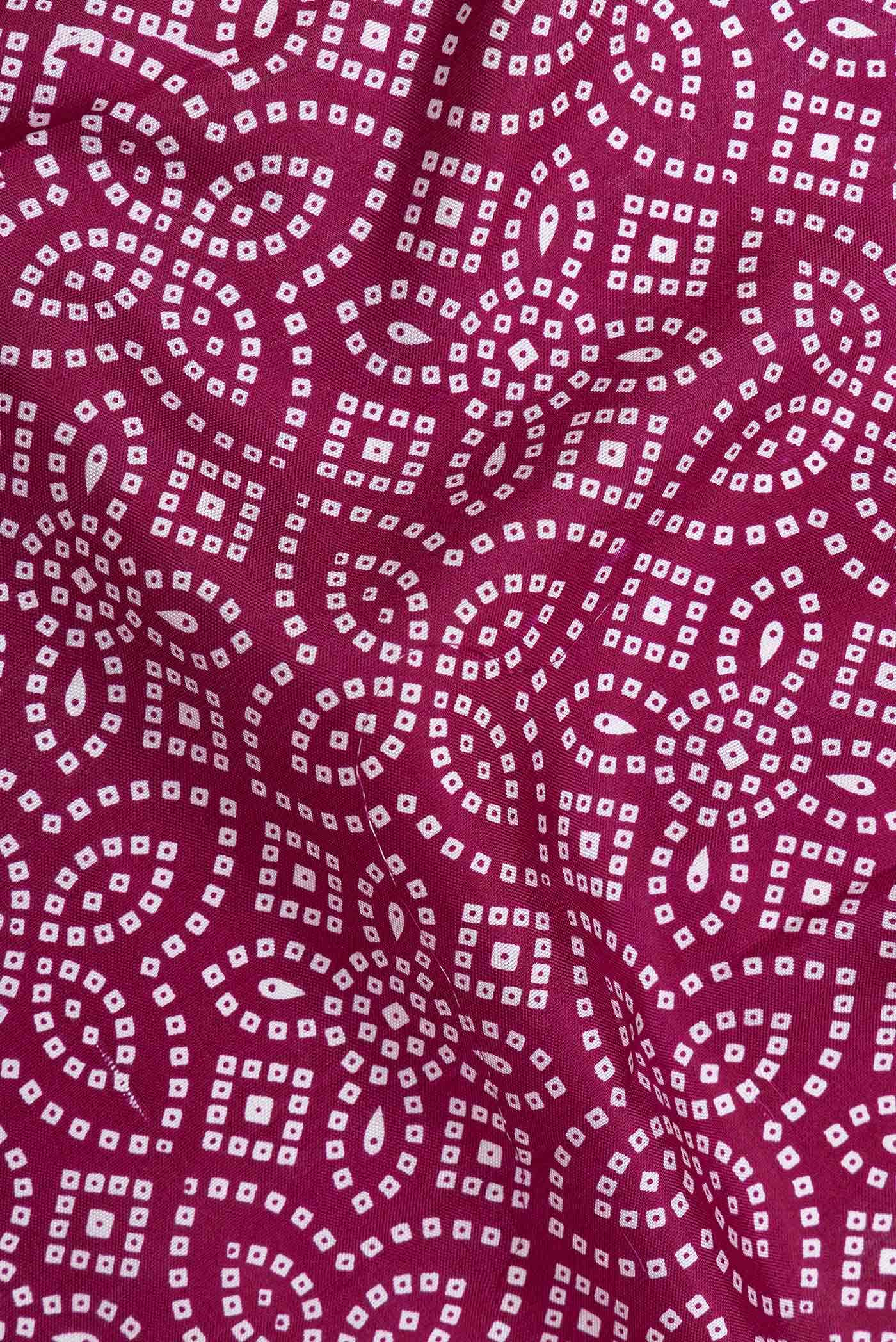 Rani Pink Double Ikat Saree