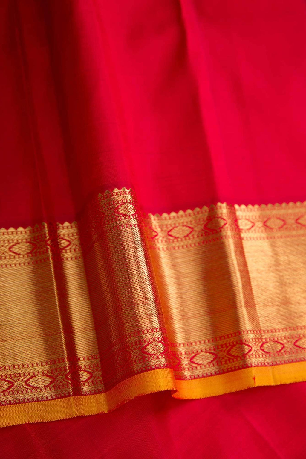 Pure Silk Pure Zari Maroon Dual Tone Kanchipuram Saree