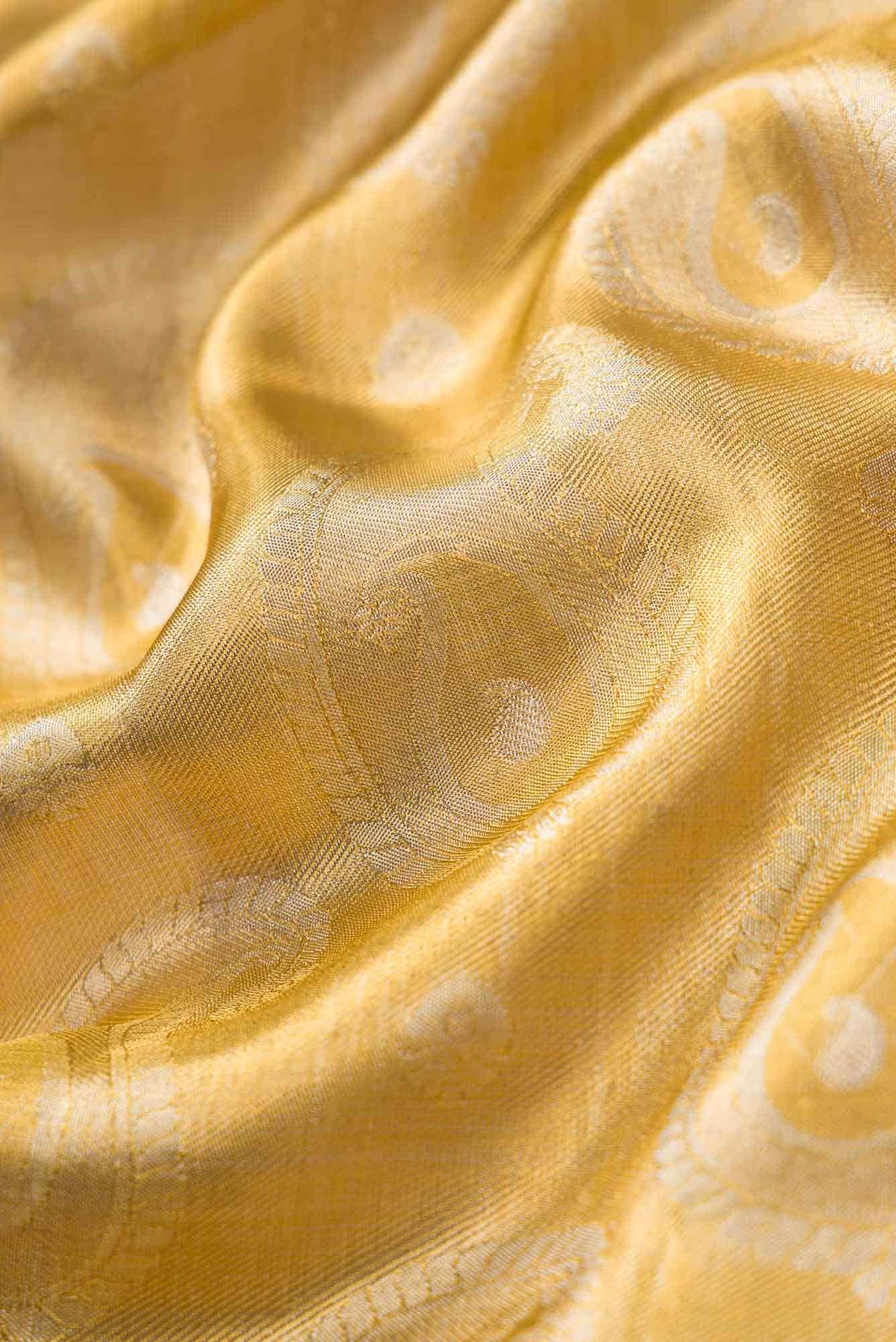 Gold Kanchipuram Tissue Silk Saree